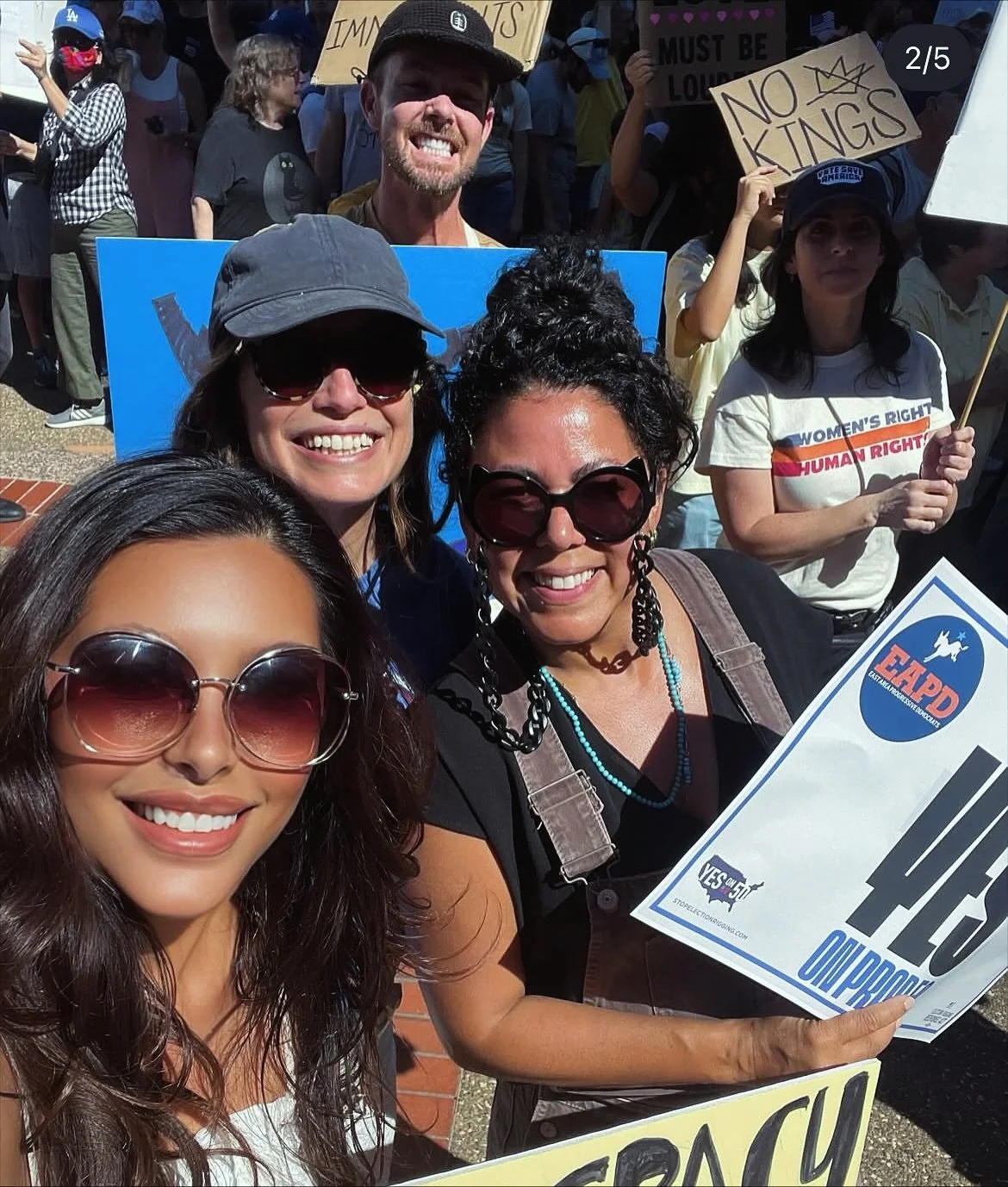 Spent the morning after the Emmys hitting the streets for #nokings. Now is the time to stand up. What is happening to people at the hands of ICE is unconcionable. Our civil liberties are slipping away everyday. Left or right we MUST unite!

Let&rsquo