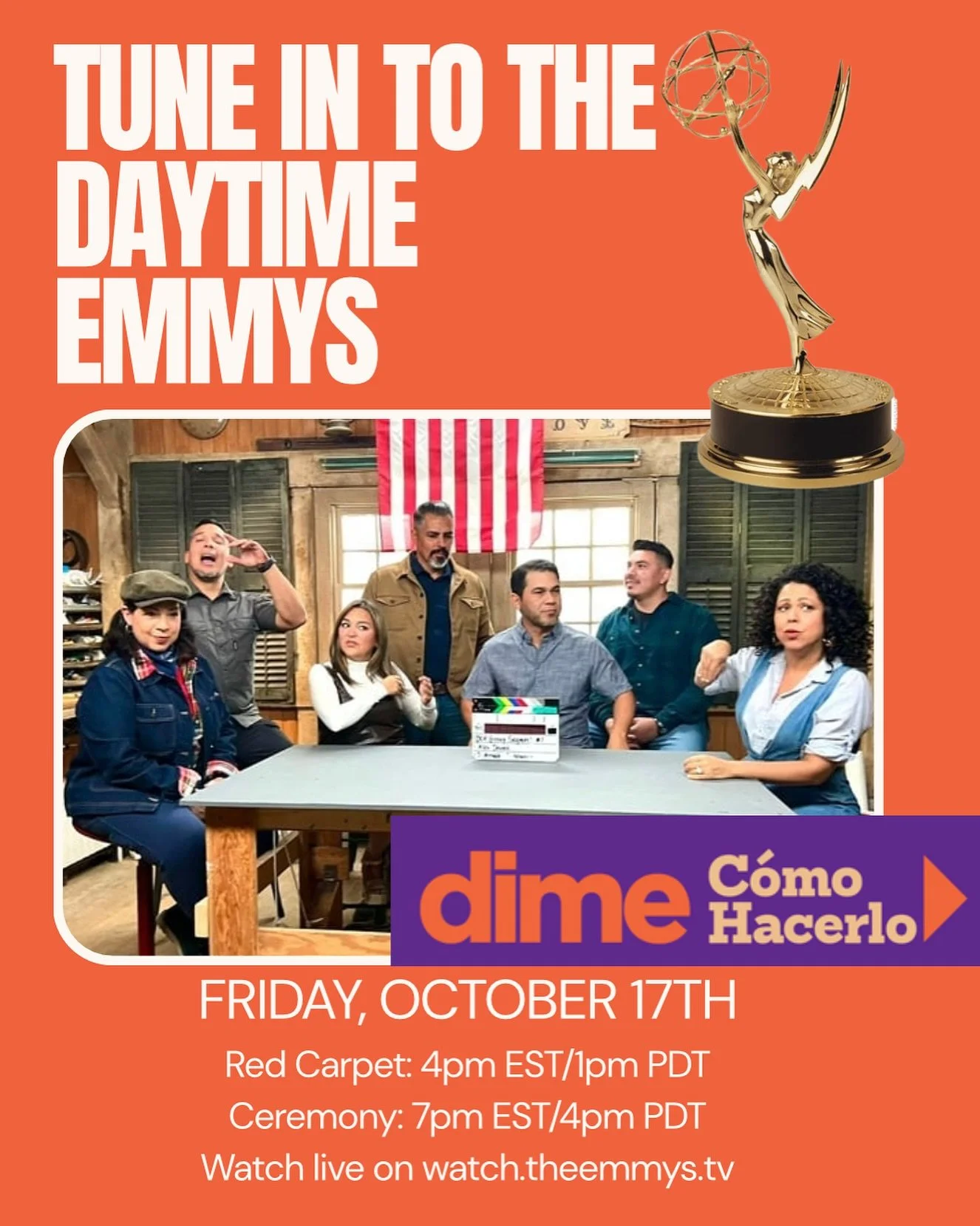 It&rsquo;s happening! Daytime Emmys now streaming :) tune in! #daytimeemmys