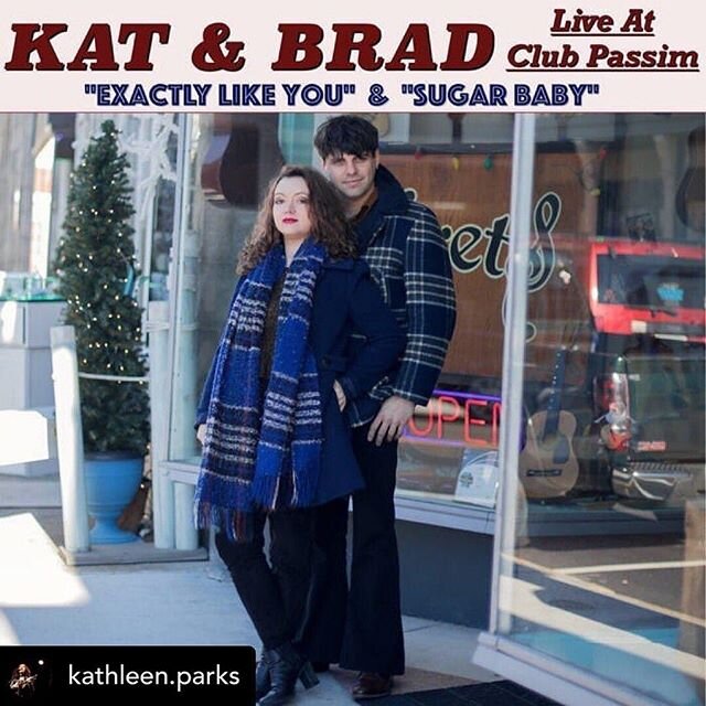 TOMORROW!

@katbradband release our new two song single, live from @clubpassim 
Preorder yours today! (Link in bio)

#newmusic #newsingle #singlerelease #livemusic #acousticduo #fiddle #acousticguitar #harmonies #natkingcole #mysticct #ctmusic #ctmus