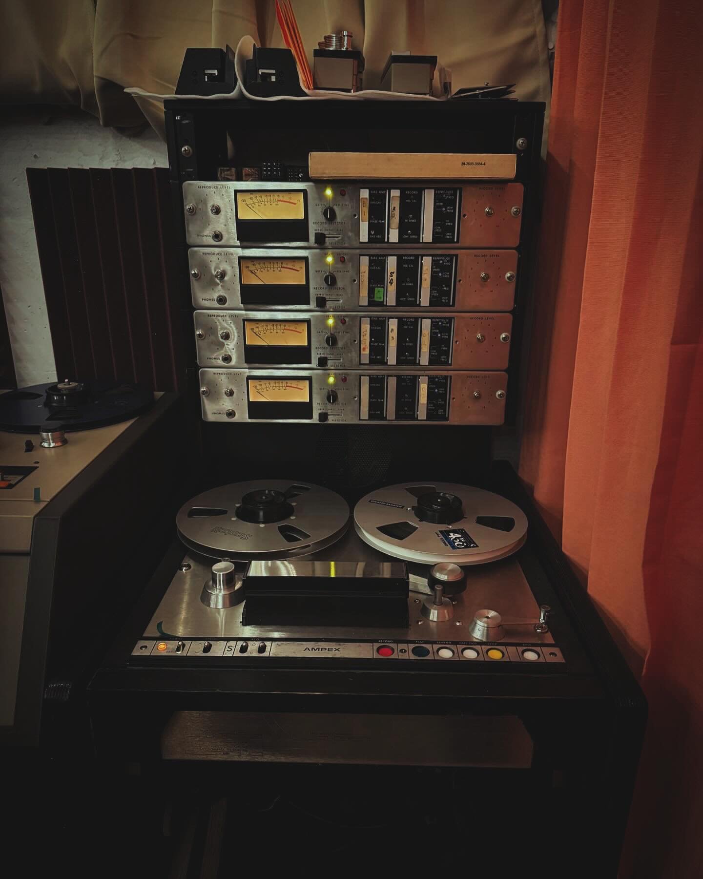 We&rsquo;ve got a new (and most likely final) tape machine addition here at Bearded Cat, please welcome the almighty Ampex 440!  This is a C revision transport (in a nutshell, better tape handling), modified for use with B revision electronics. 
  Th