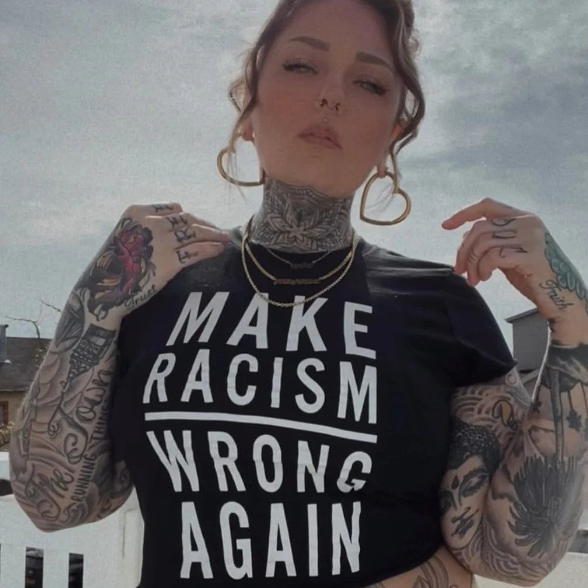 Make Racism Wrong Again Tee – Bold, unapologetic, and necessary. This statement tee is a call to action for racial justice and equity.
🛍️mimisfreshteespdx.com or click the link in the bio