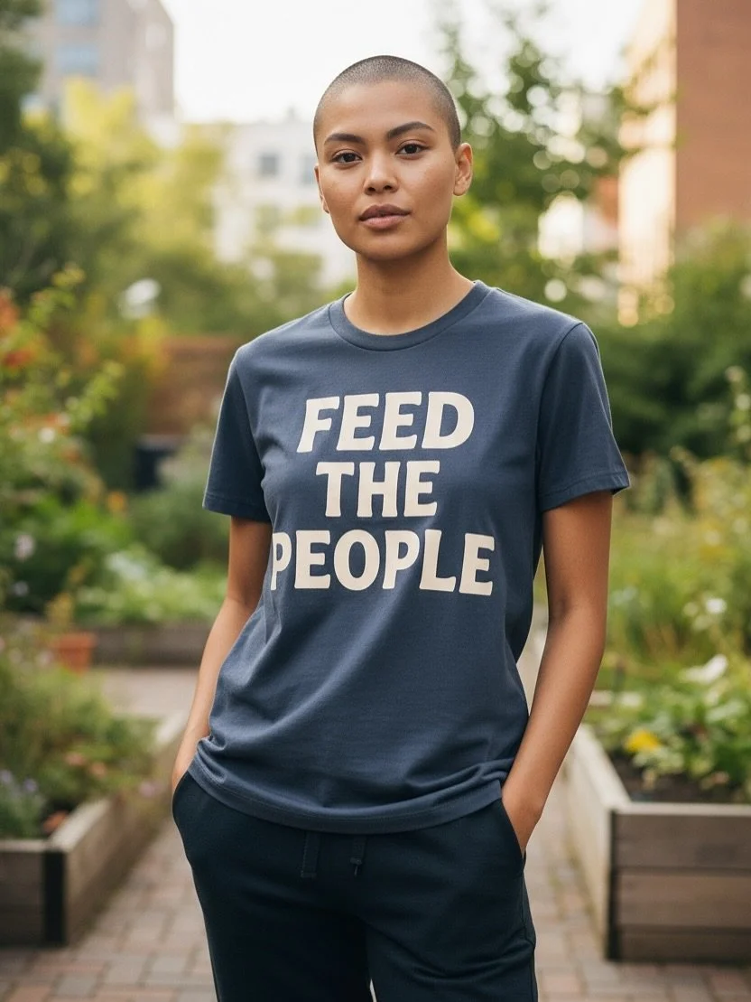 🖤 FEED THE PEOPLE. Because no one in our community should have to choose between rent and groceries.

With many losing their SNAP benefits November 1, this tee is more than a statement it&rsquo;s a call to action. Every &ldquo;Feed the People&rdquo;