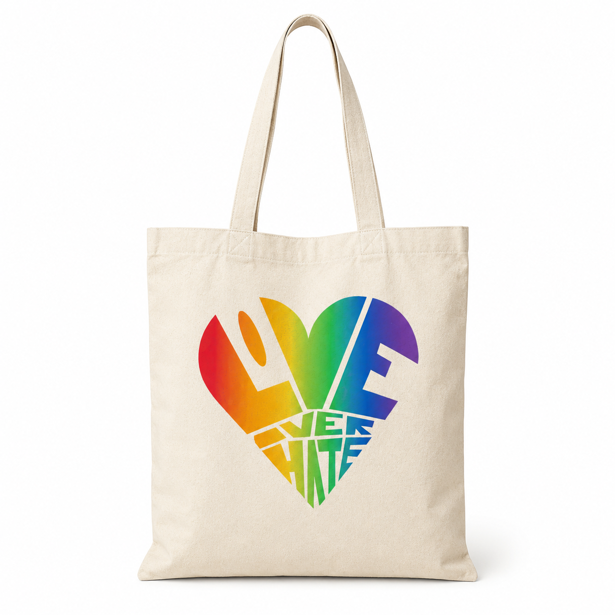 Love Over Hate Pride Tote