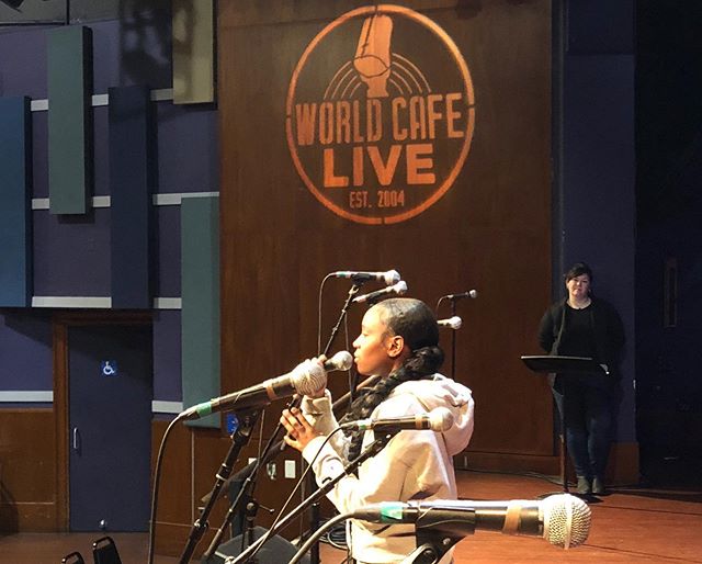 Caught observing/stage managing rehearsal for @liveconnections Big Hurrah .
.
.
.
#bighurrah #stagemanager #stagemanagement #worldcafelive #worldcafelivephilly #philly #philadelphia #eventmanagement #livemusic