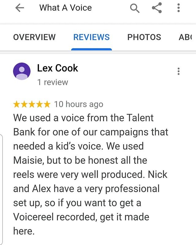 And the 5* reviews keep coming in!! #voicereel #voiceover #VO #vocalbooth #voice