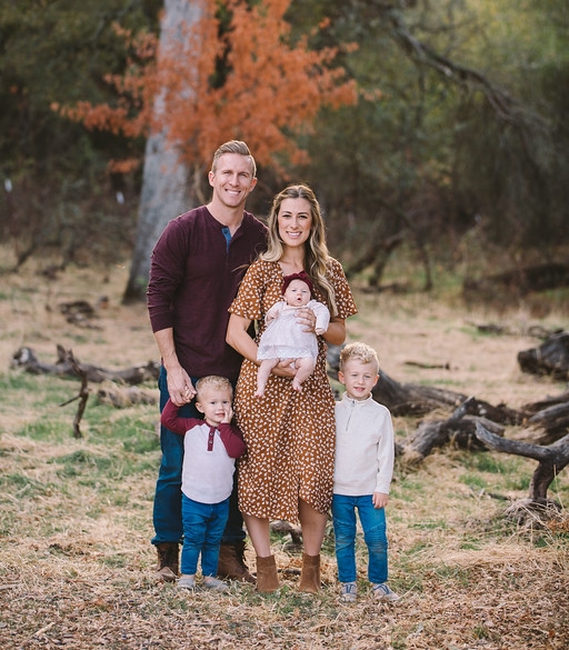 Anthony with his wife, Nikki, and their children: Leighton, Garner and Sloane.