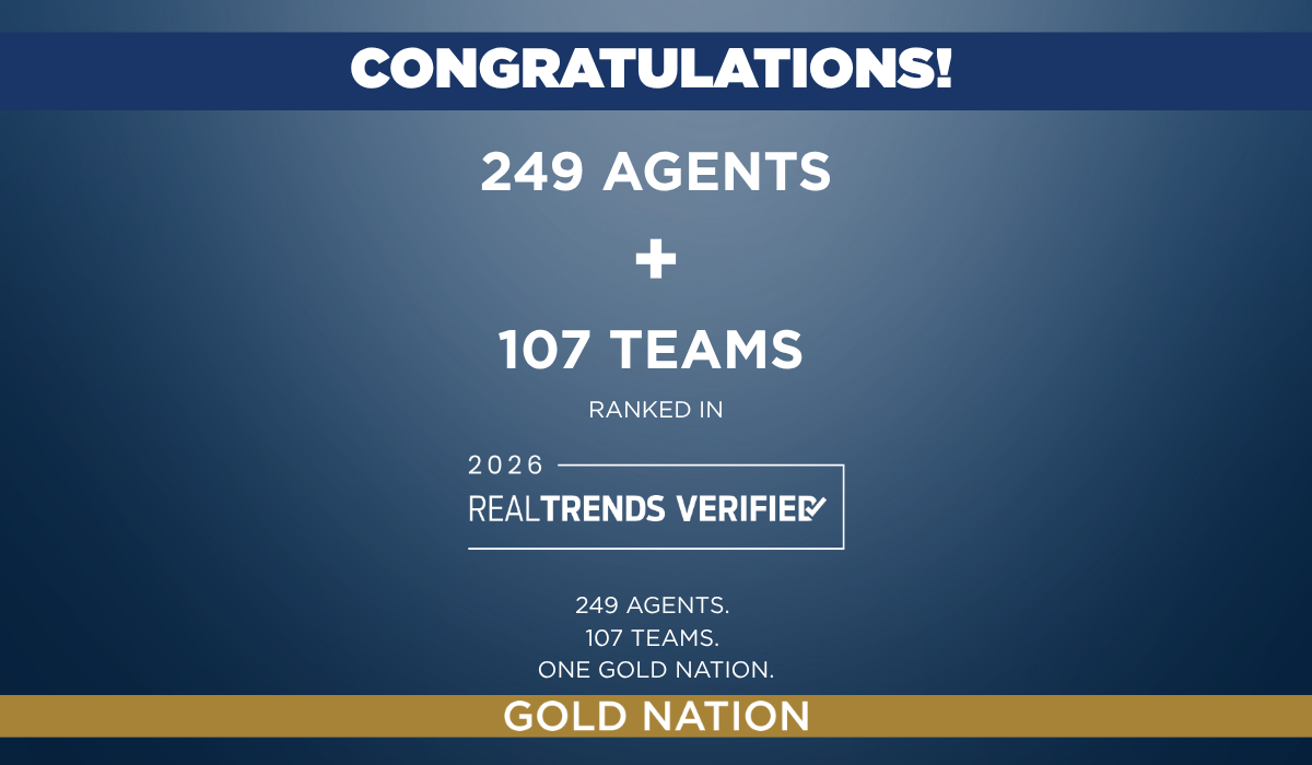 Gold Nation Agents Dominate The RealTrends Rankings — Gold Nation News