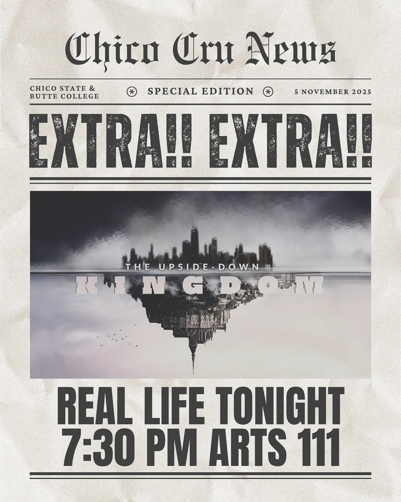 BREAKING NEWS: It&rsquo;s not that God&rsquo;s Kingdom is upside-down, it&rsquo;s that the world&rsquo;s kingdoms are flipped from what God originally intended. 

Genesis 1:31 &ldquo;God saw all that he had made,&nbsp;and it was very good.&rdquo;

We
