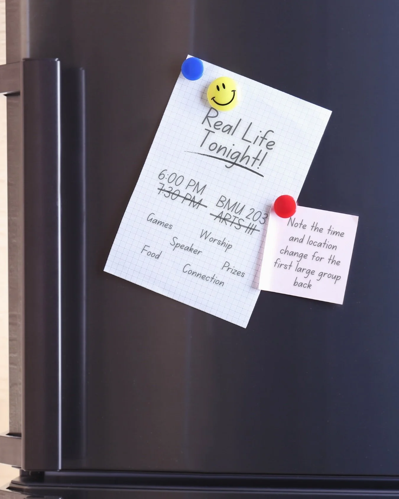 We hope you can make it tonight to our first large group of the semester! 

Whether you&rsquo;re curious about Jesus, you&rsquo;re new to following Him, you&rsquo;ve known Him your whole life, or you just want a space to belong, you are welcome tomor