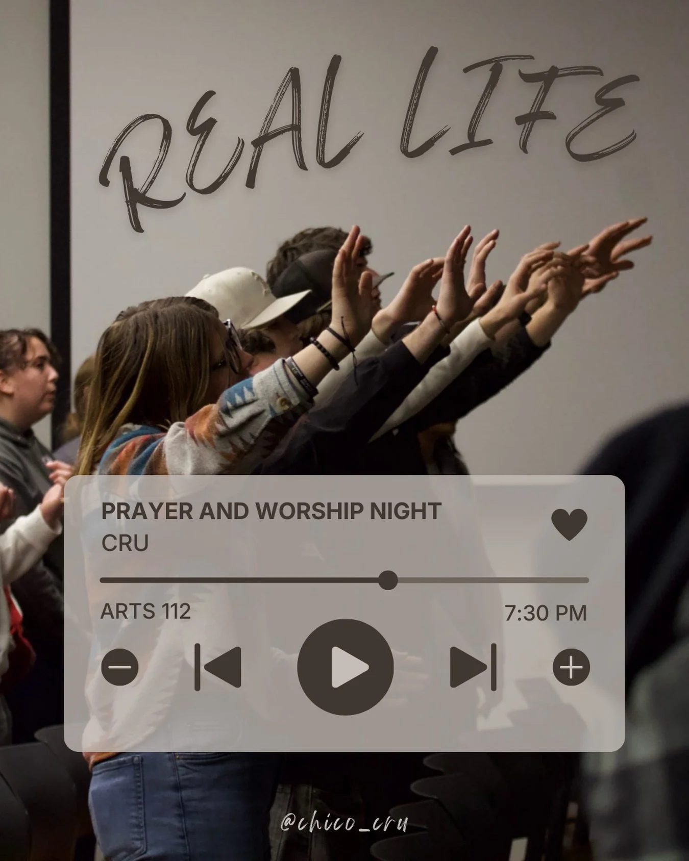 How do you best connect with God? Come to Real Life tonight to find out. 

Tonight we will have stations set up around the room for you to connect with God in varying ways. Through worship, through prayer, through nature, through loving others, throu