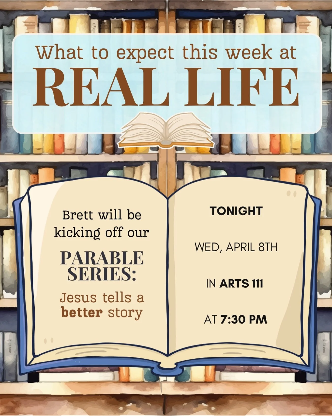 Our large group meeting tonight will be on a new series we&rsquo;re calling &ldquo;The Parable Series: Jesus tells a better story&rdquo;. What are these stories? What is Jesus trying to warn us of through these stories? And what does this mean for us