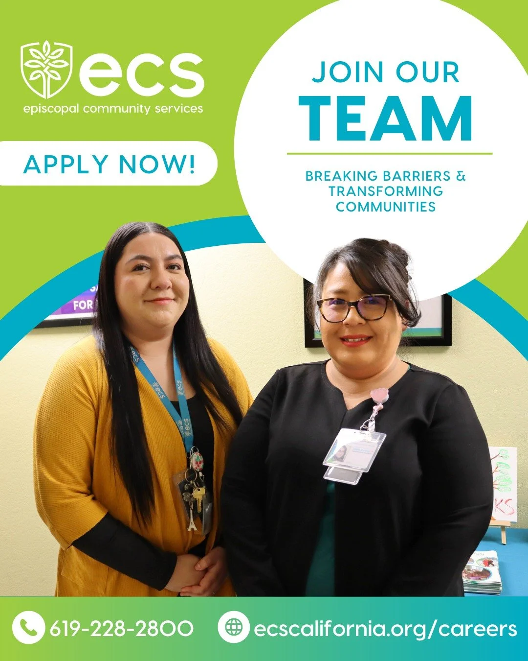 Make a lasting difference with ECS!🌟

We are currently looking for individuals to join our team in various roles, including:

&bull; Administrative Assistant - Central East Regional Recovery Center
&bull; Case Manager - Central East Regional Recover