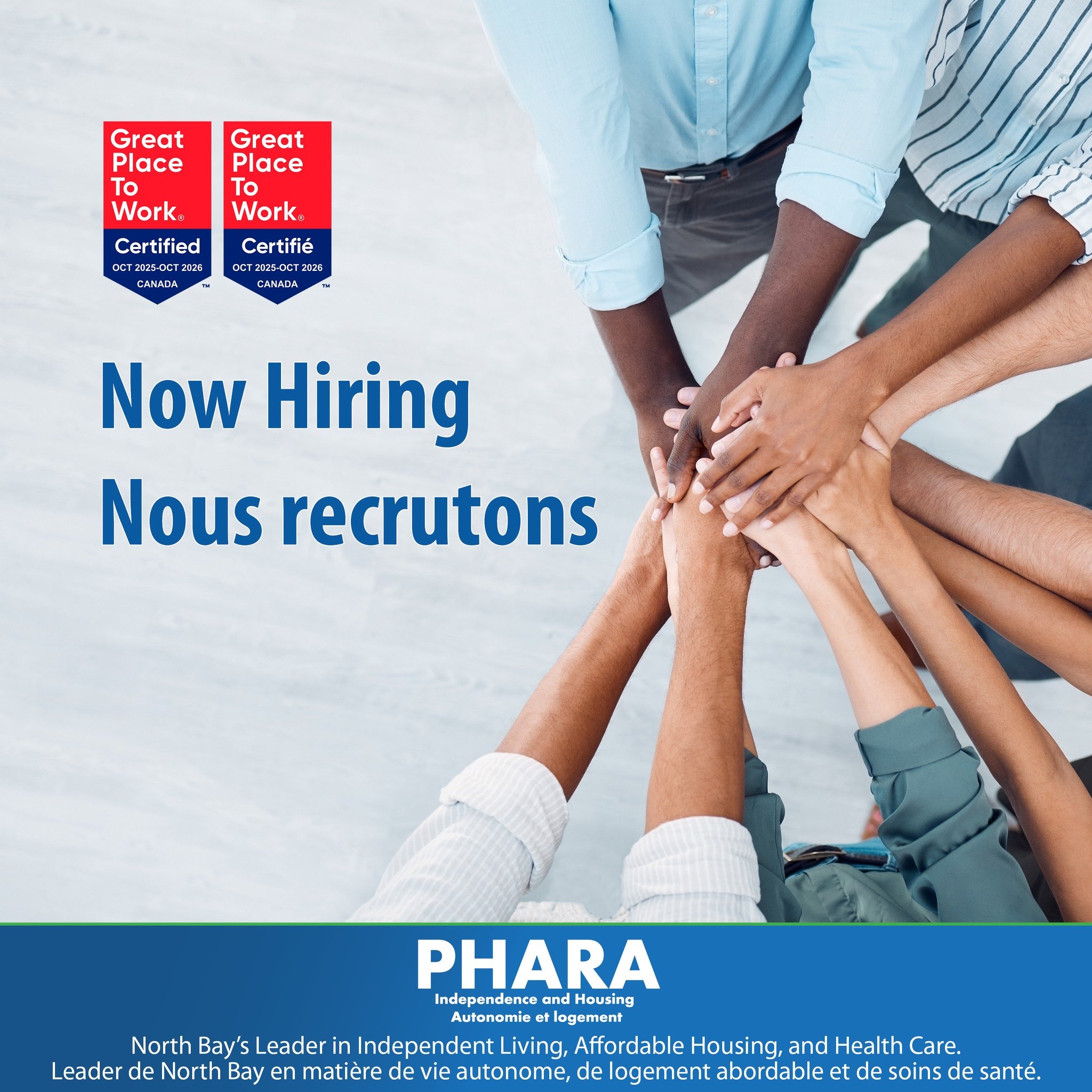 NOW HIRING: Building Superintendent 
Join the award-winning PHARA Community Services team!

We&rsquo;re looking for a customer service-oriented and reliable individual to help keep our North Bay properties clean, well-maintained, and secure. You&rsqu