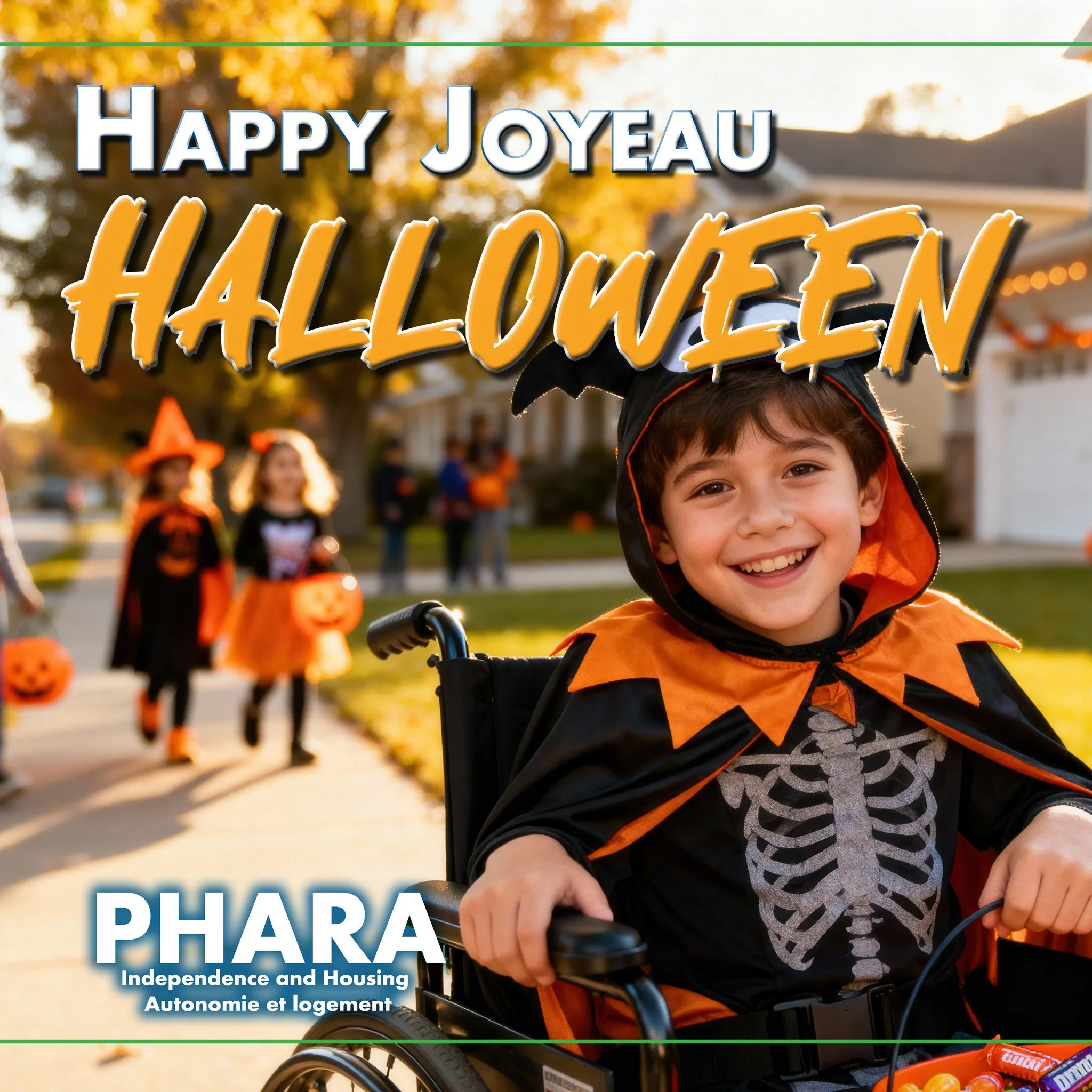 👻 Happy Halloween from all of us at PHARA Community Services! 🎃
Tonight is a time for fun, creativity, and community - everyone deserves to take part in the celebrations in their own way, from trick-or-treating to celebrating with friends.

We&rsqu