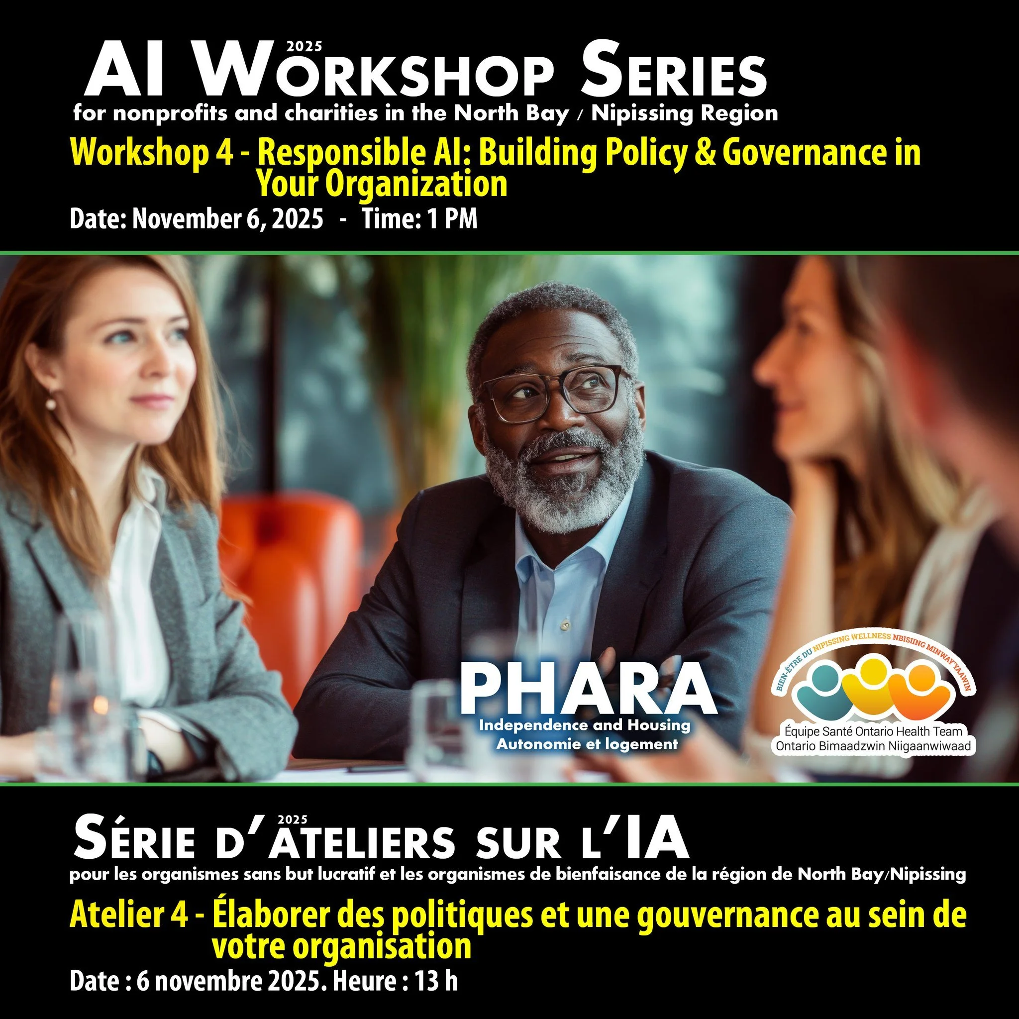 REGISTER TODAY!

✅FREE Workshop - Responsible AI: Building Policy &amp; Governance in Your Organization
📅Date: November 6, 2025. Time: 1 PM
In this one-hour workshop, you&rsquo;ll explore why every organization needs clear policies and governance fr