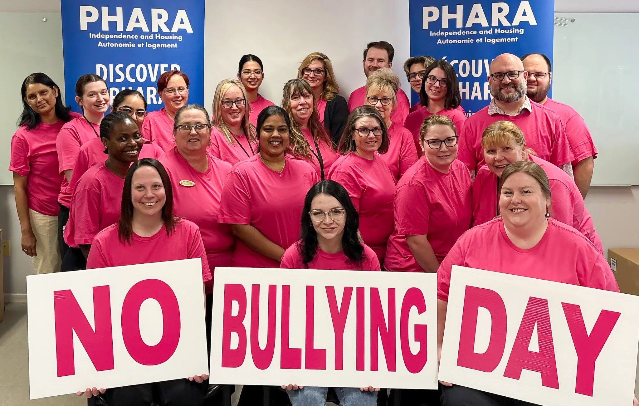 💗 PHARA Community Services Supports Pink Shirt Day (No Bullying Day) a reminder that everyone deserves to feel safe, respected, and valued.

Bullying creates barriers that limit confidence, opportunity, and independence. At PHARA, we believe in buil