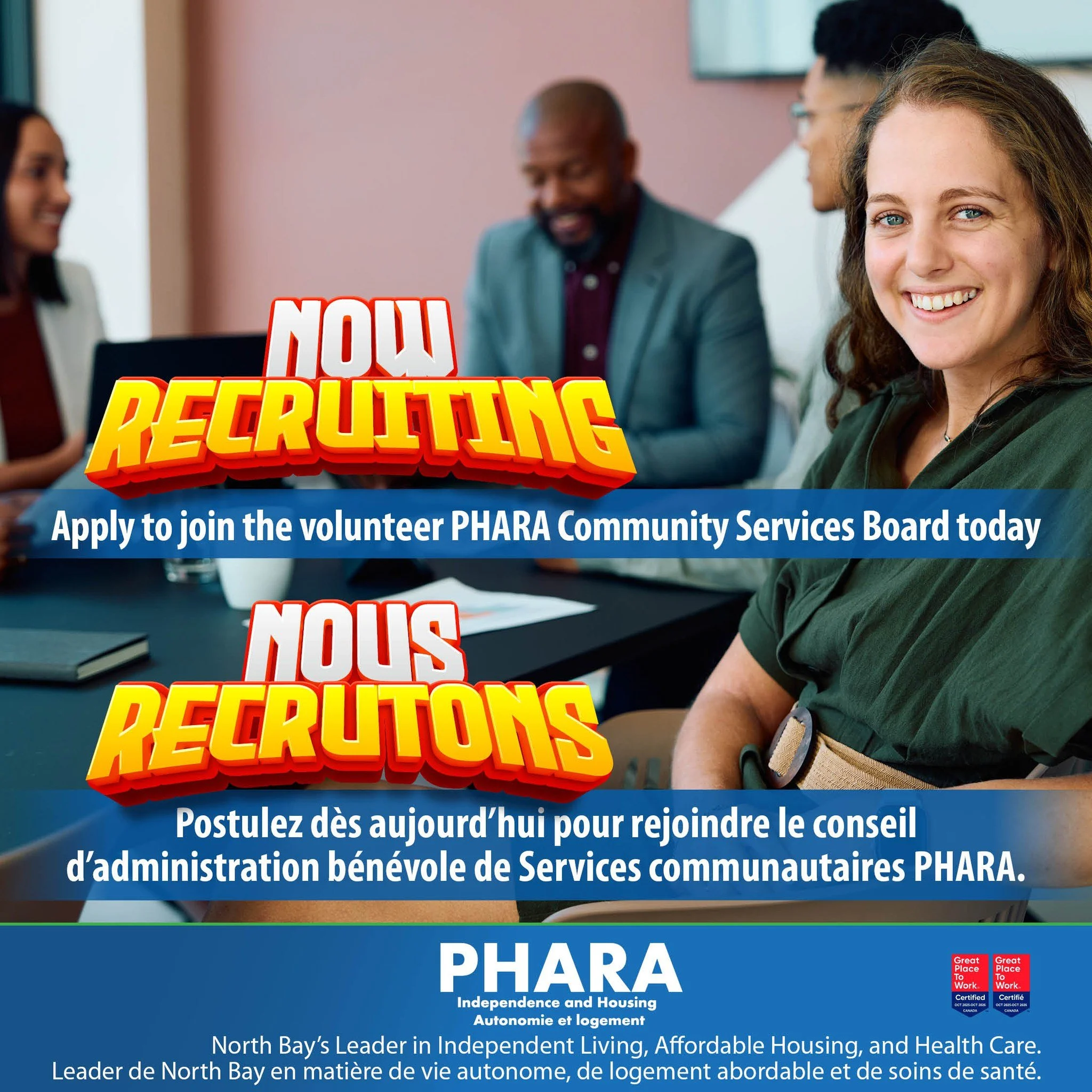 Join our volunteer Board TODAY!
PHARA is actively recruiting a new volunteer members for the volunteer Board of Directors. The Board includes 10 members from the local area, committed to the sustainability of providing services and advocacy to people