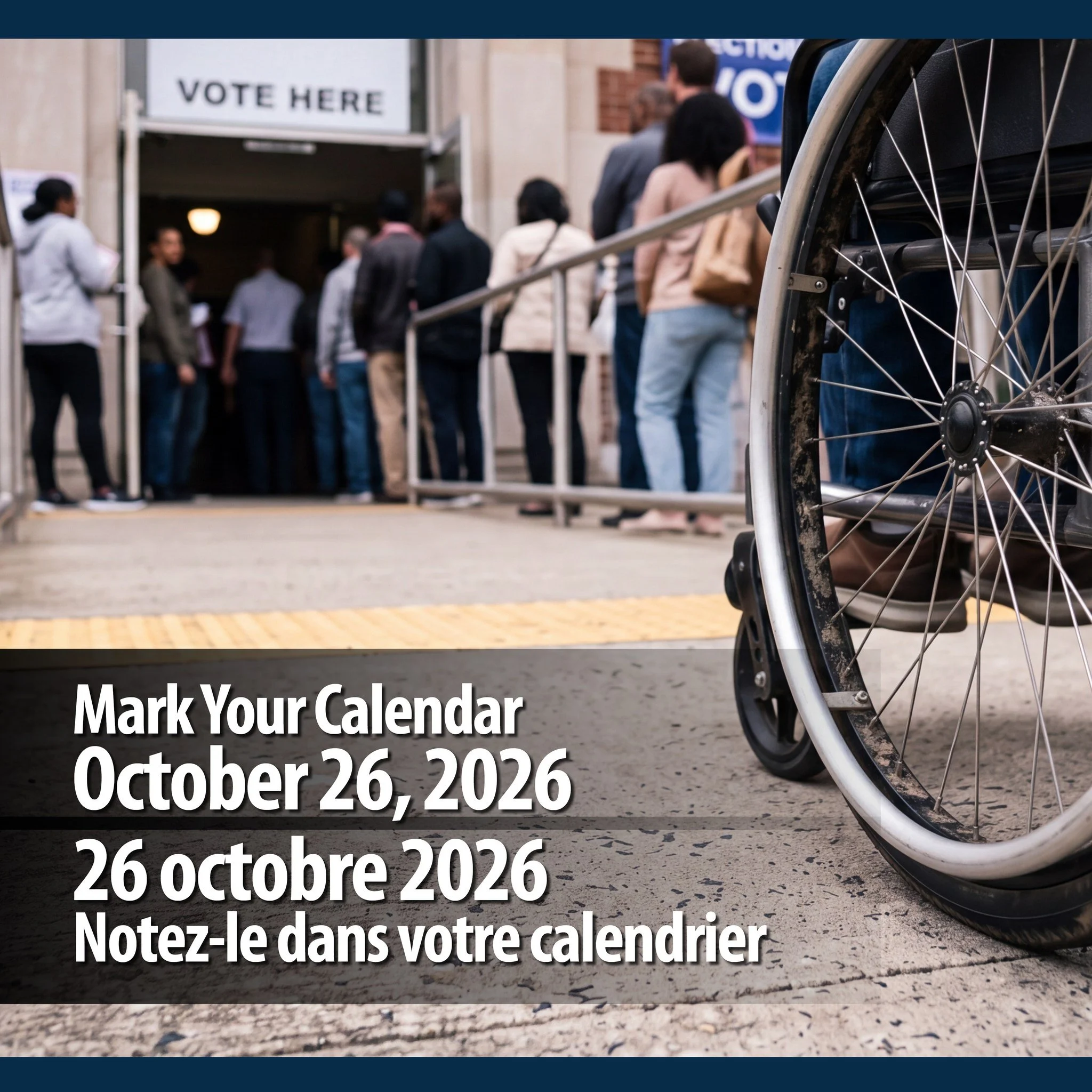 🗳️ EVERYONE HAS THE RIGHT TO VOTE: Municipal Election Day is October 26, 2026

Voting is an important way to have your voice heard and participate in your community and we believe that everyone and every body must have the opportunity to take part. 