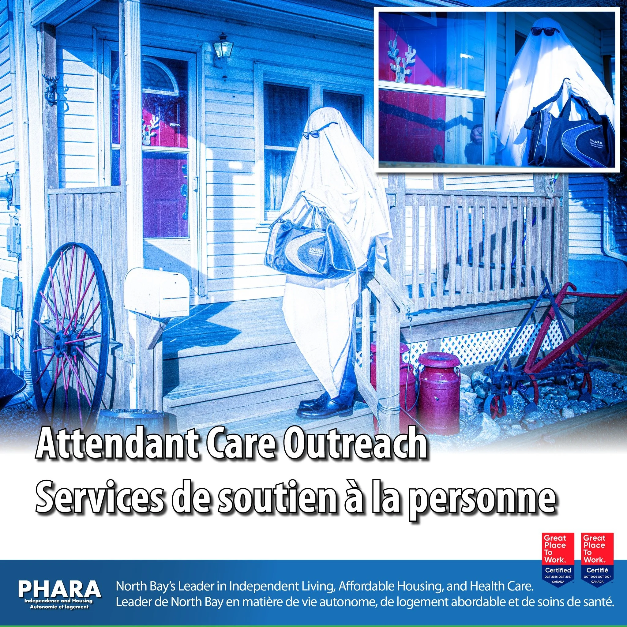 SPOOKTACULAR CARE! PERSONALIZED SUPPORT. GREATER INDEPENDENCE.

Everyone deserves the opportunity to live with dignity, independence and choice. PHARA&rsquo;s Attendant Care Outreach Program helps make that possible for adults in North Bay and surrou