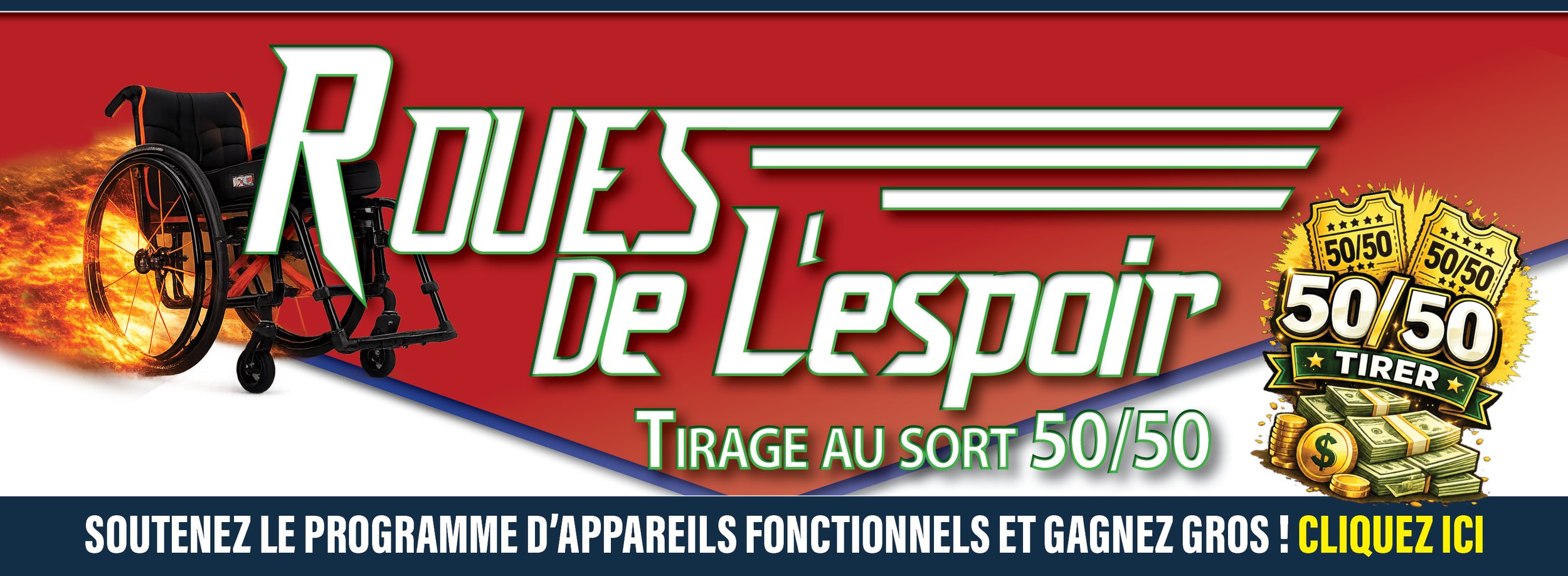 La loterie 50/50 « Roues de l’espoir » est lancée