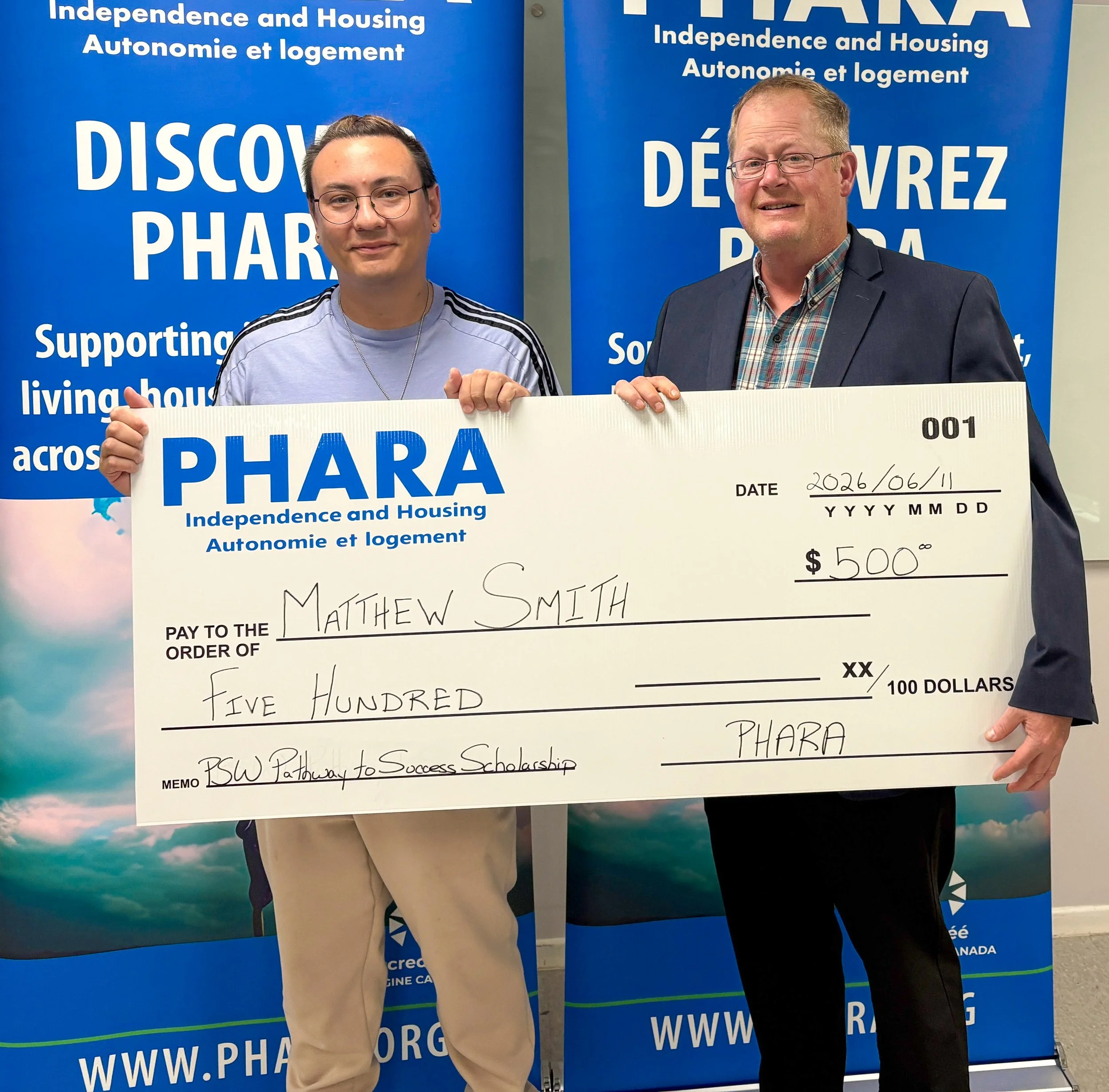 PHARA Community Services annonce les récipiendaires de la Bourse d'études PSSP « Parcours vers la réussite »