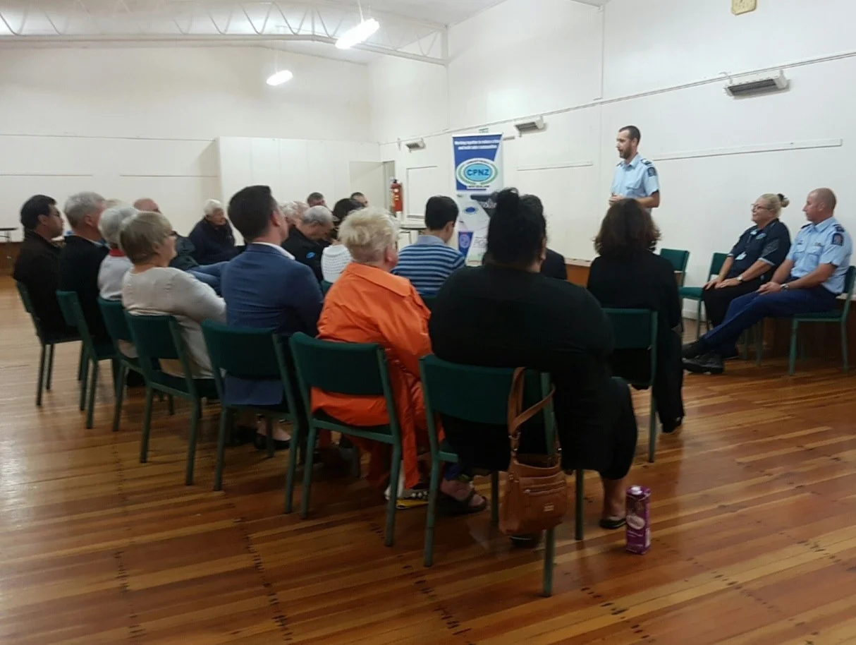 Danielole Grant at the Beach+Haven+Security+Meeting%2C+at+the+Beach+Haven+Residents+Assn+Hall+%E2%80%93+8+April+2019.jpg