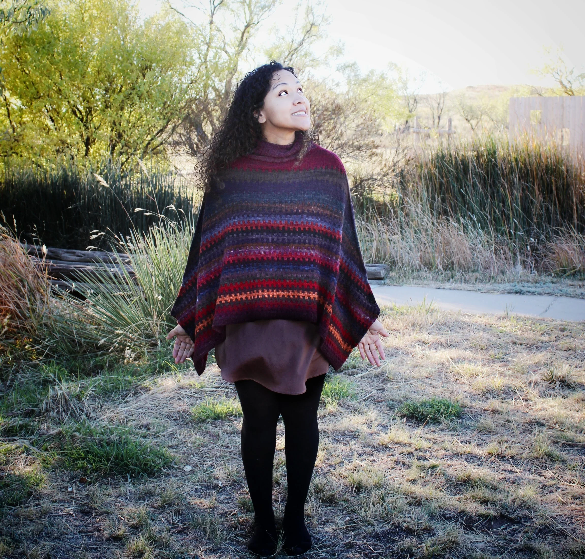 Mount Lindo, A Knitted Advent Poncho pattern