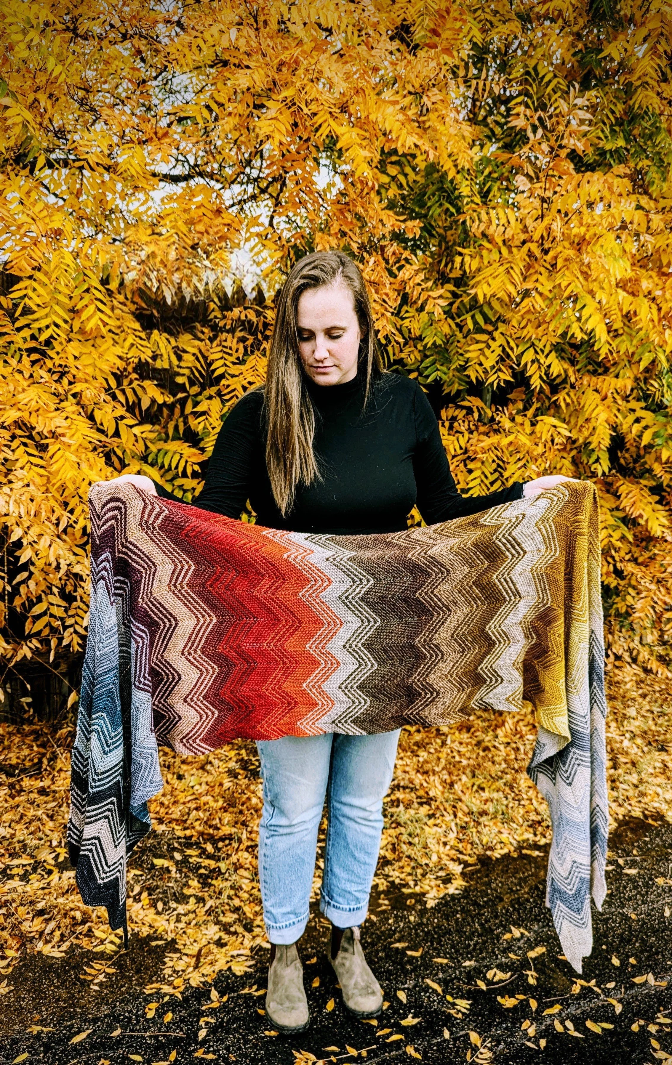 Maker's Cove, A Knitted Advent Wrap Pattern