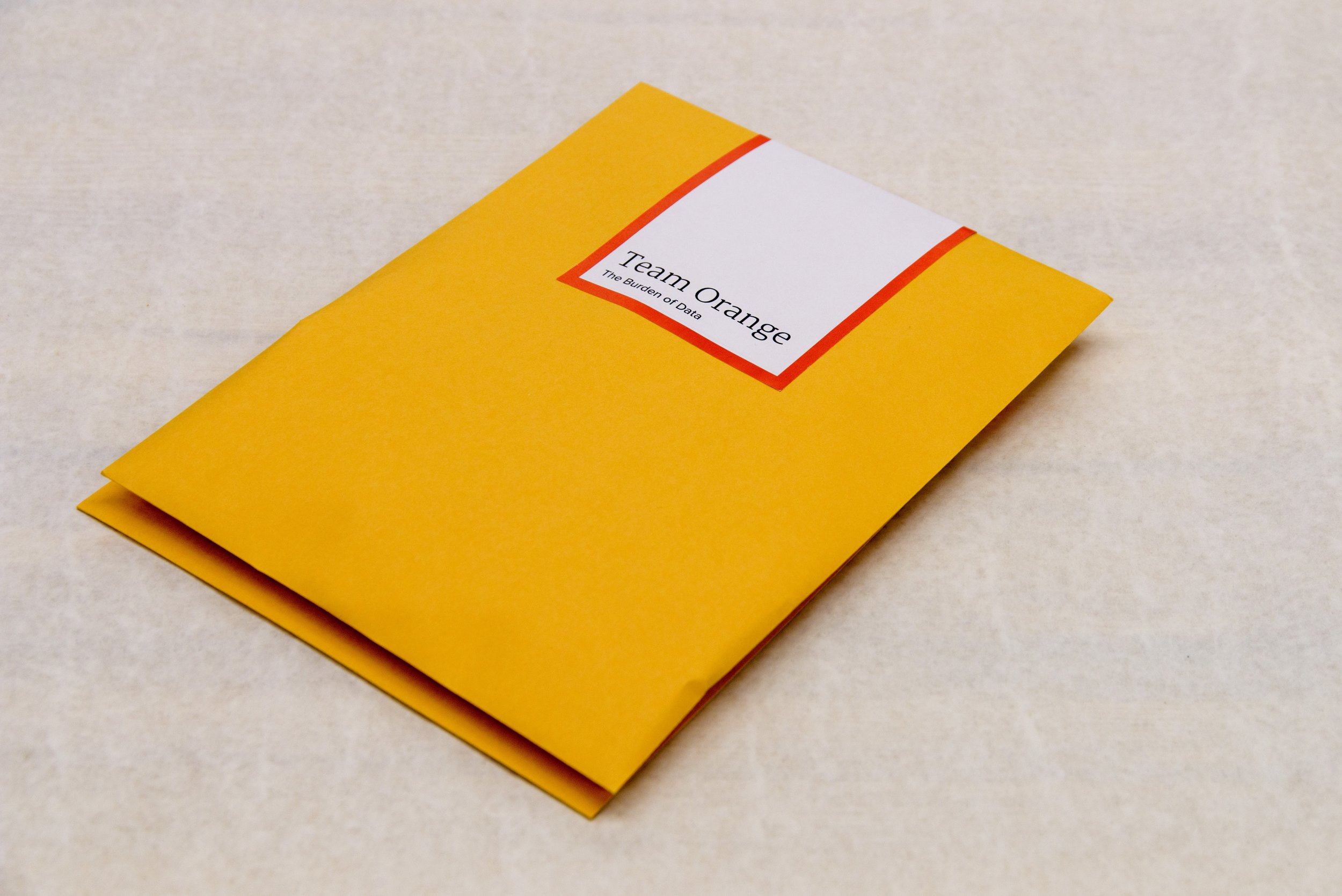 Small teams received envelopes with a different case to review.