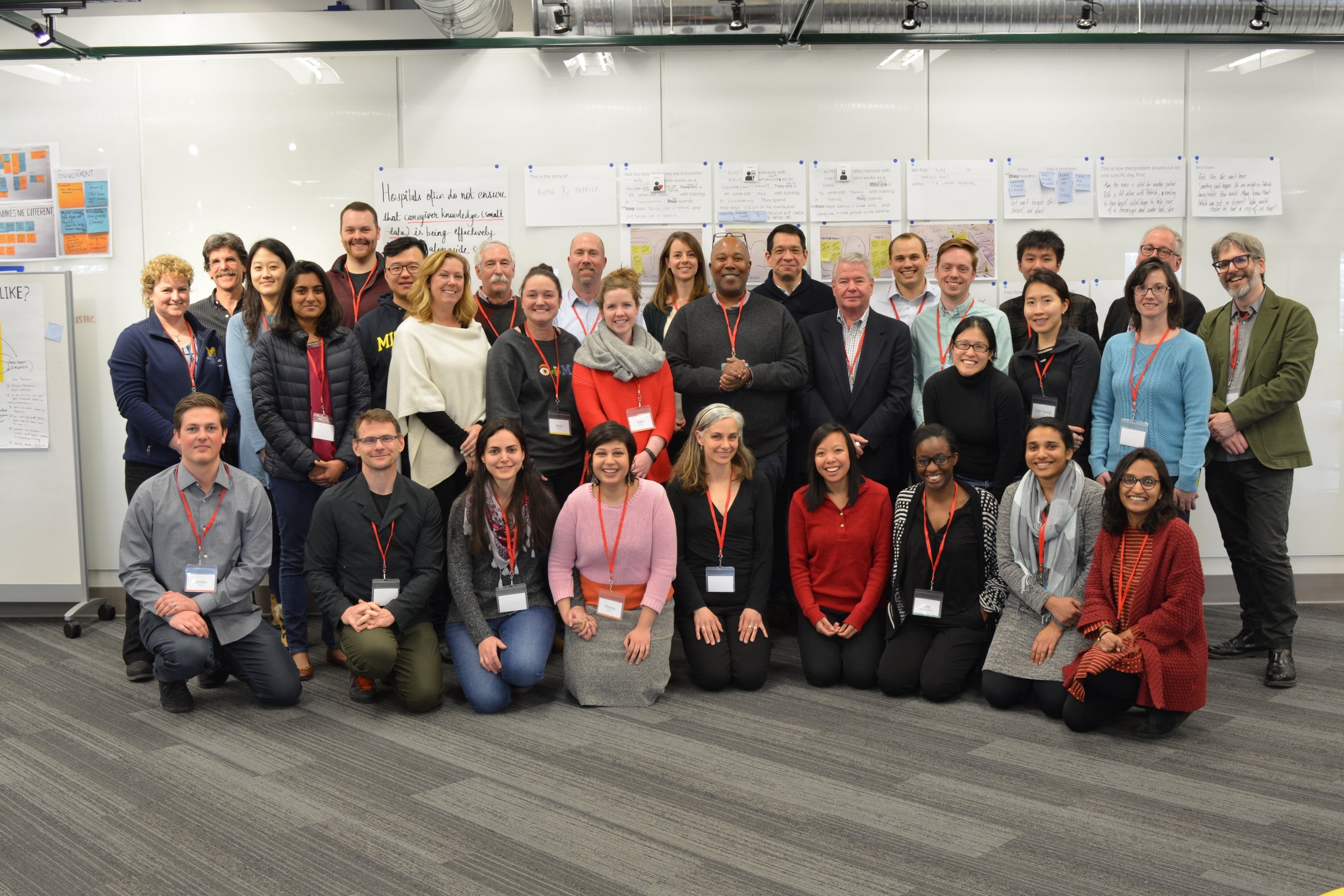 End of day-two group picture with all the participants who took part in the design charette.