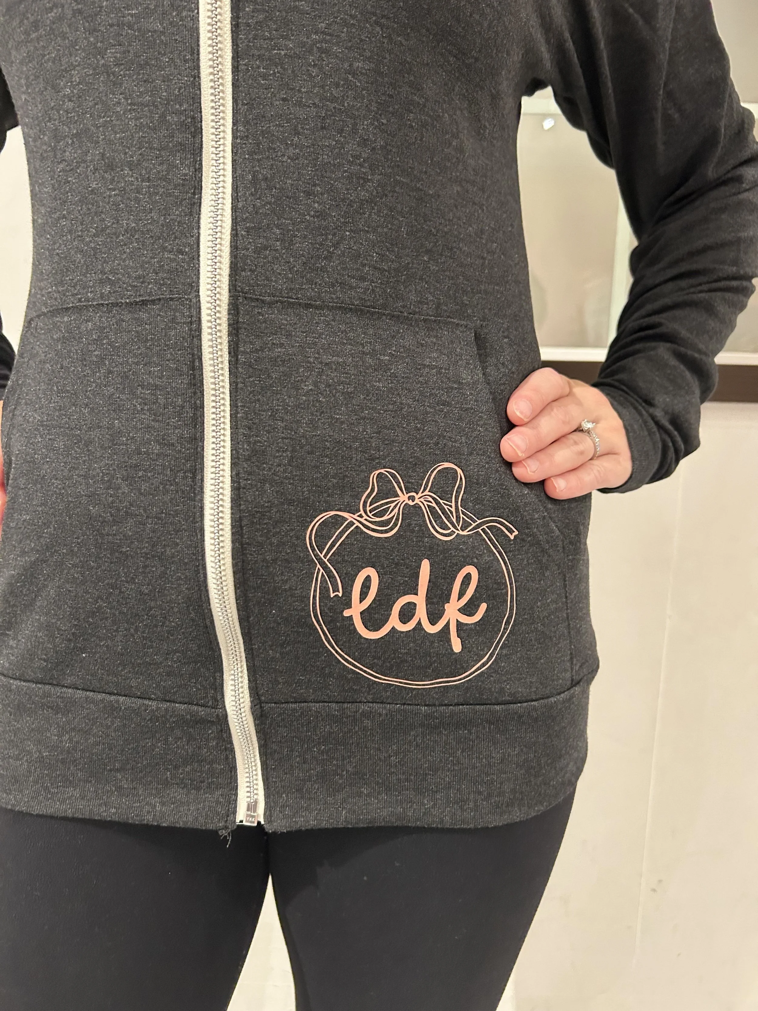 Grey Luminous Zip Up