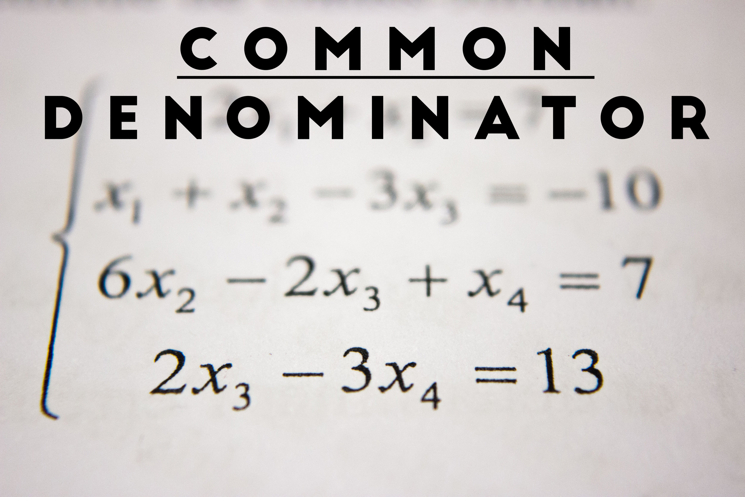 Common Denominators