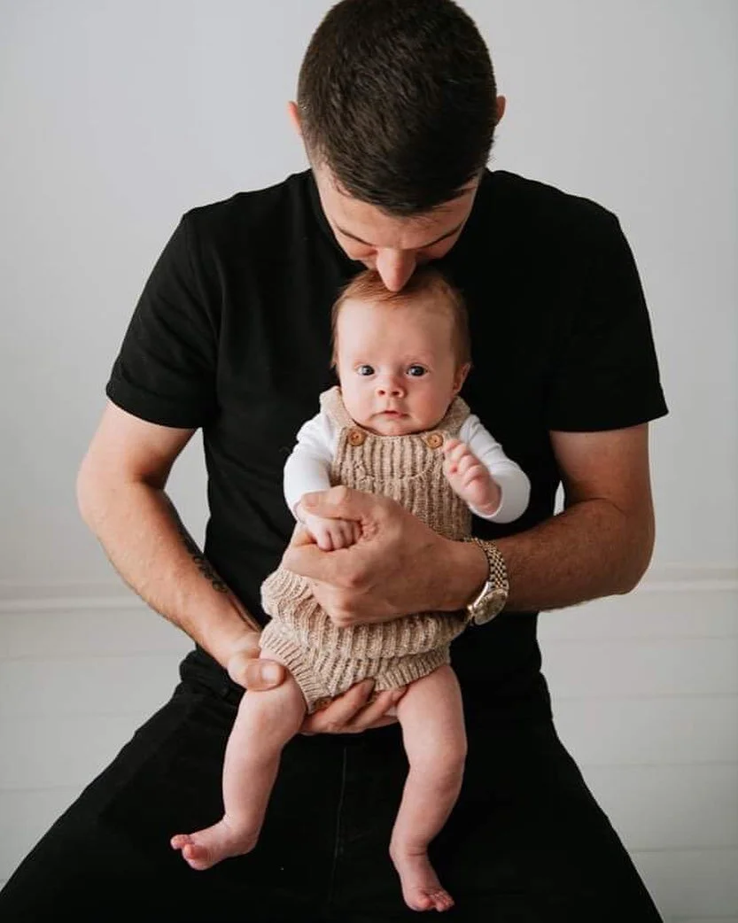 Jaggar and his Dad.  My newborn sessions always have images of the whole family as well as pictures of bubs on their own.