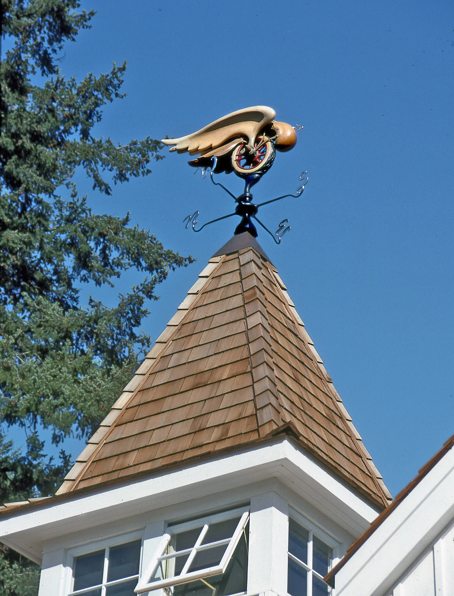 Winged Wheel weathervane