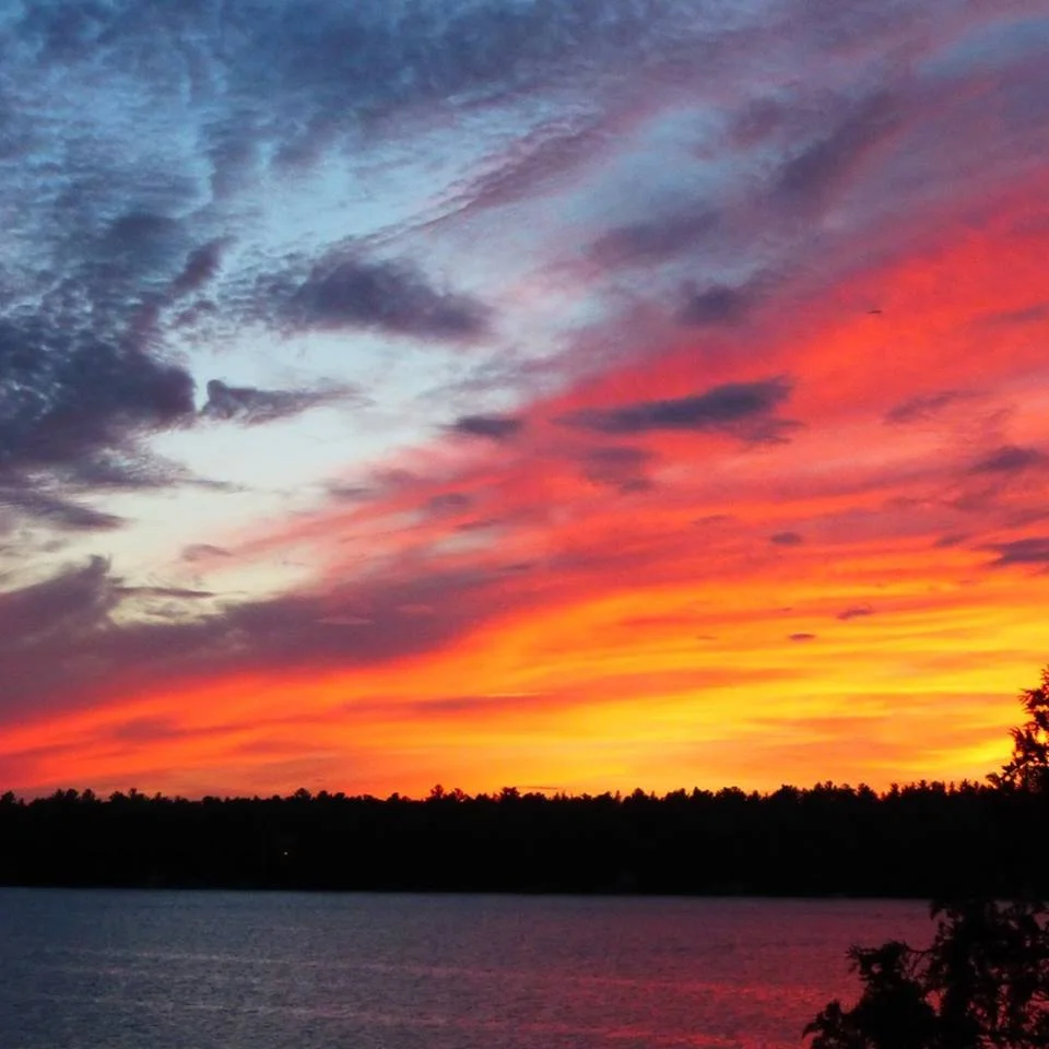 Sunset over 4 Mile Lake - Libby Brett.jpg