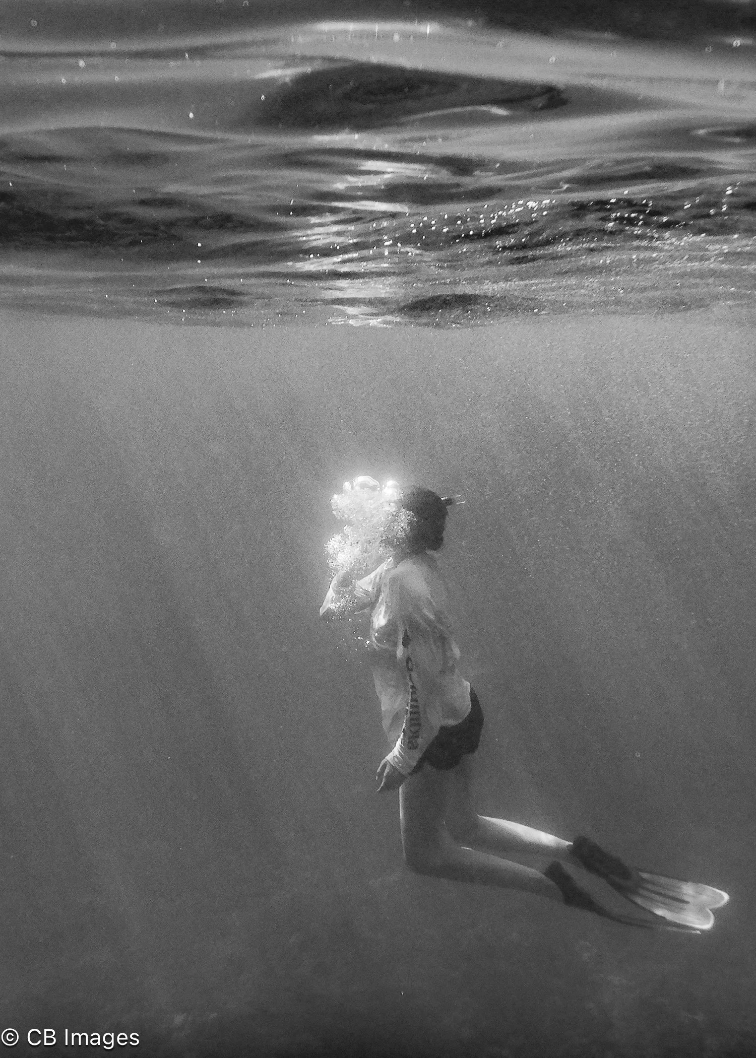 Snorkeler Free Diving