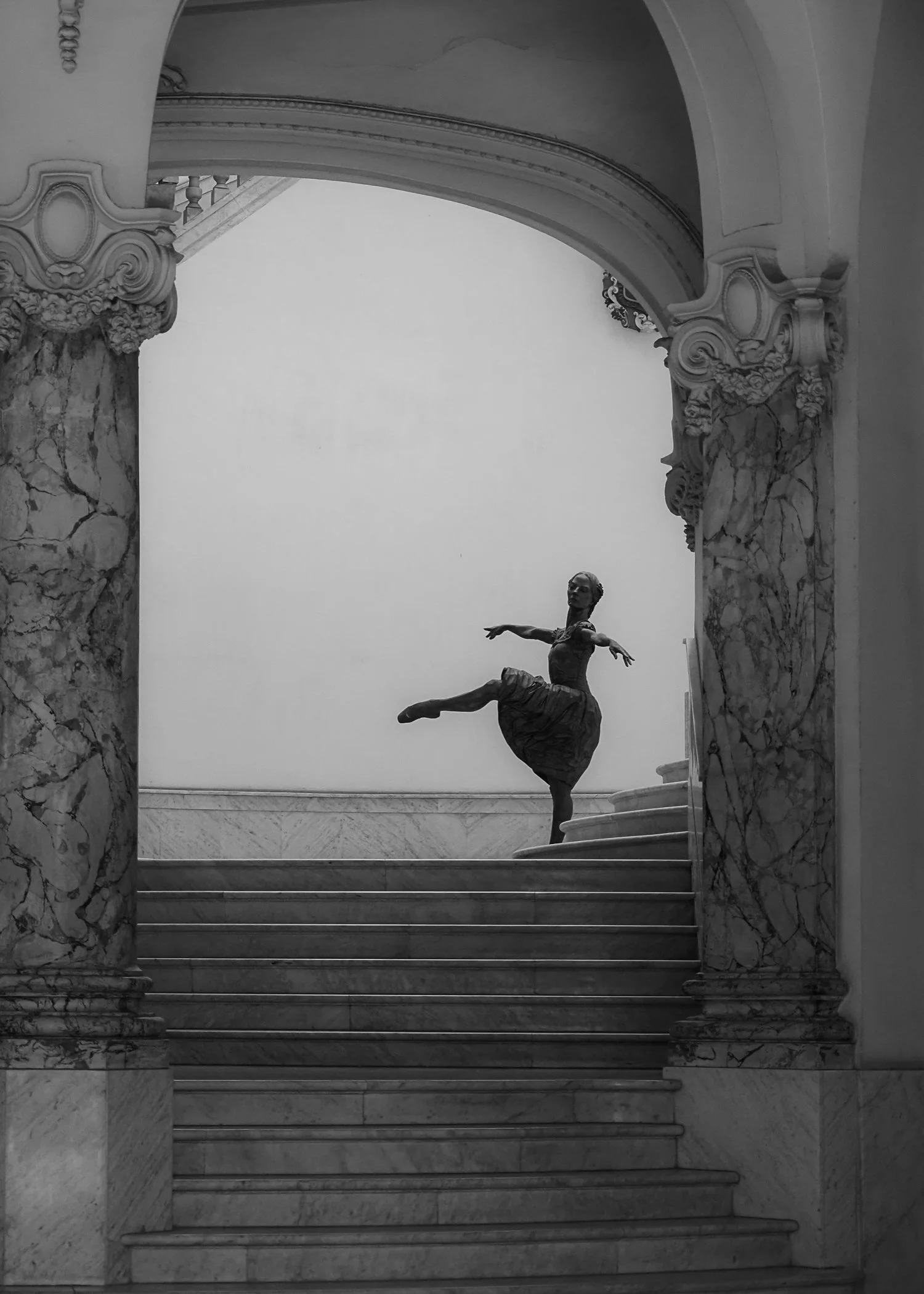 Ballerina in Black and White