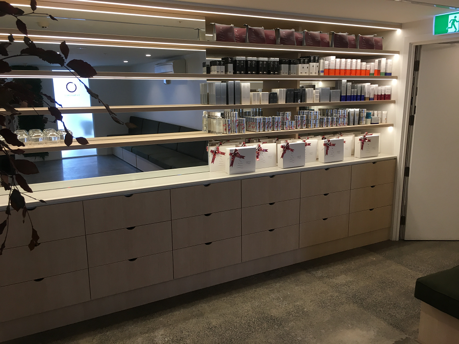 The Face Place, Takapuna - Display, Storage &amp; Treatment Room Fitout