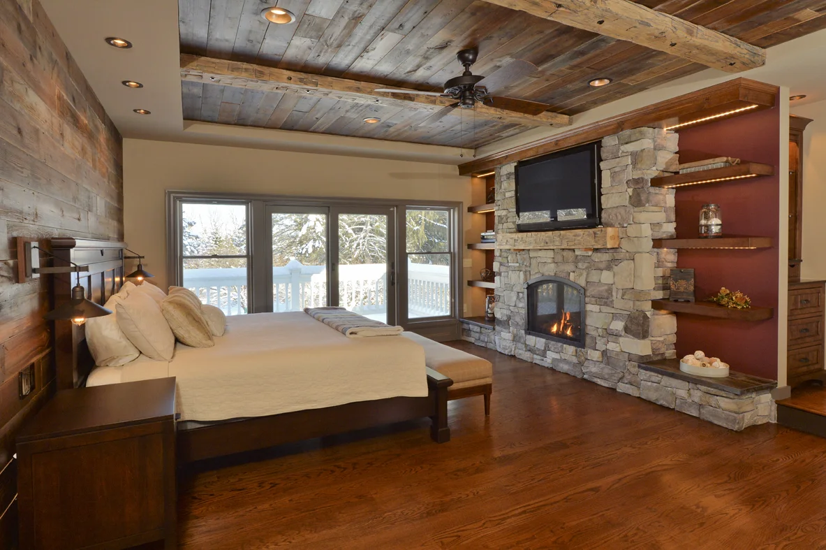 Rustic Industrial Master Bedroom Dorian Dehaan Interior Design