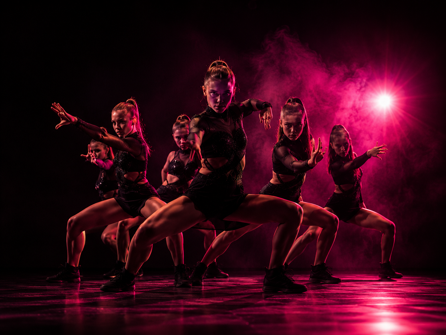 Dancer performing on stage