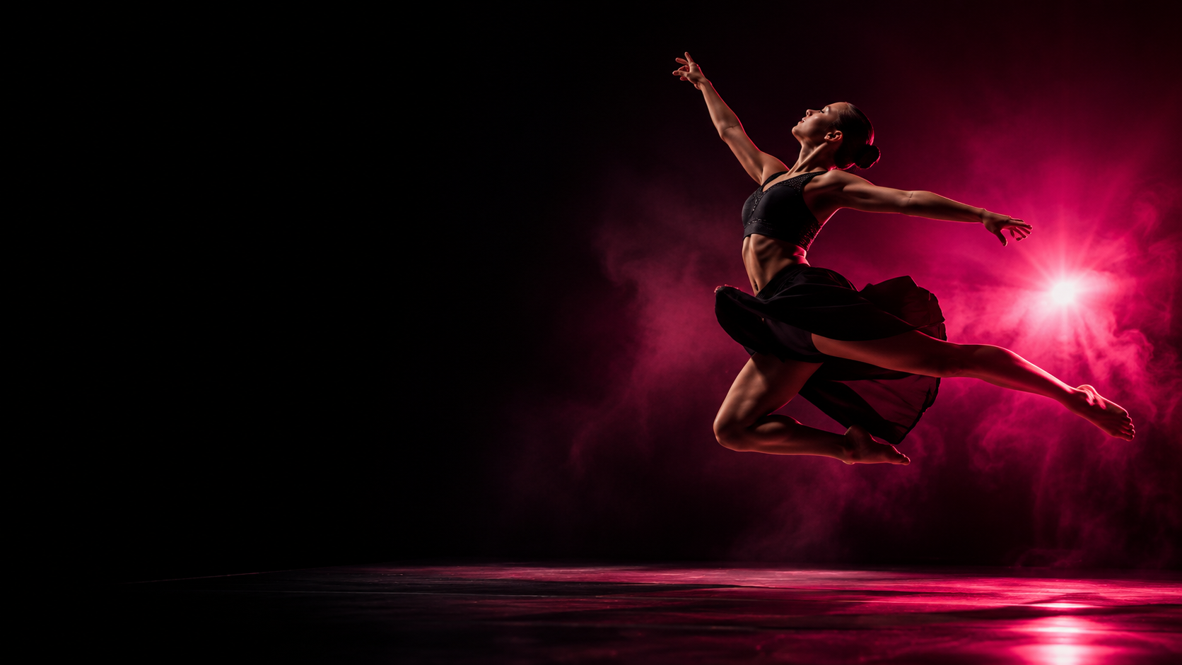 Dancer performing on stage