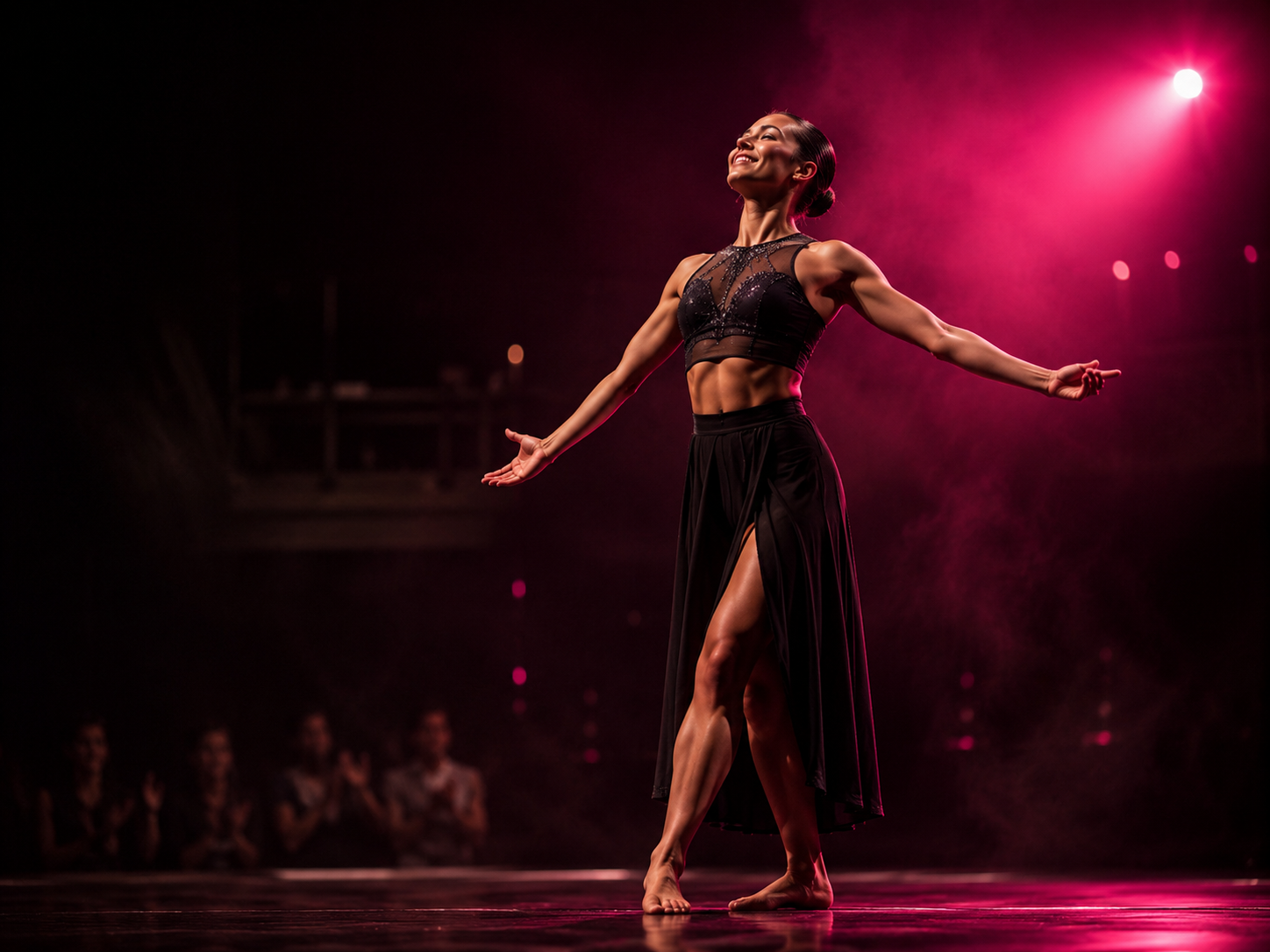 Dancer performing on stage
