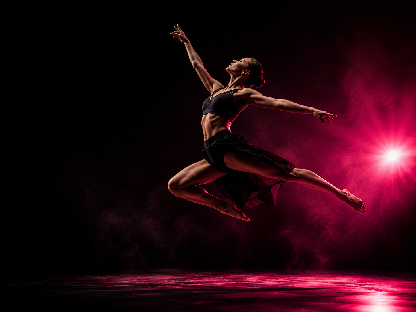 Dancer performing on stage