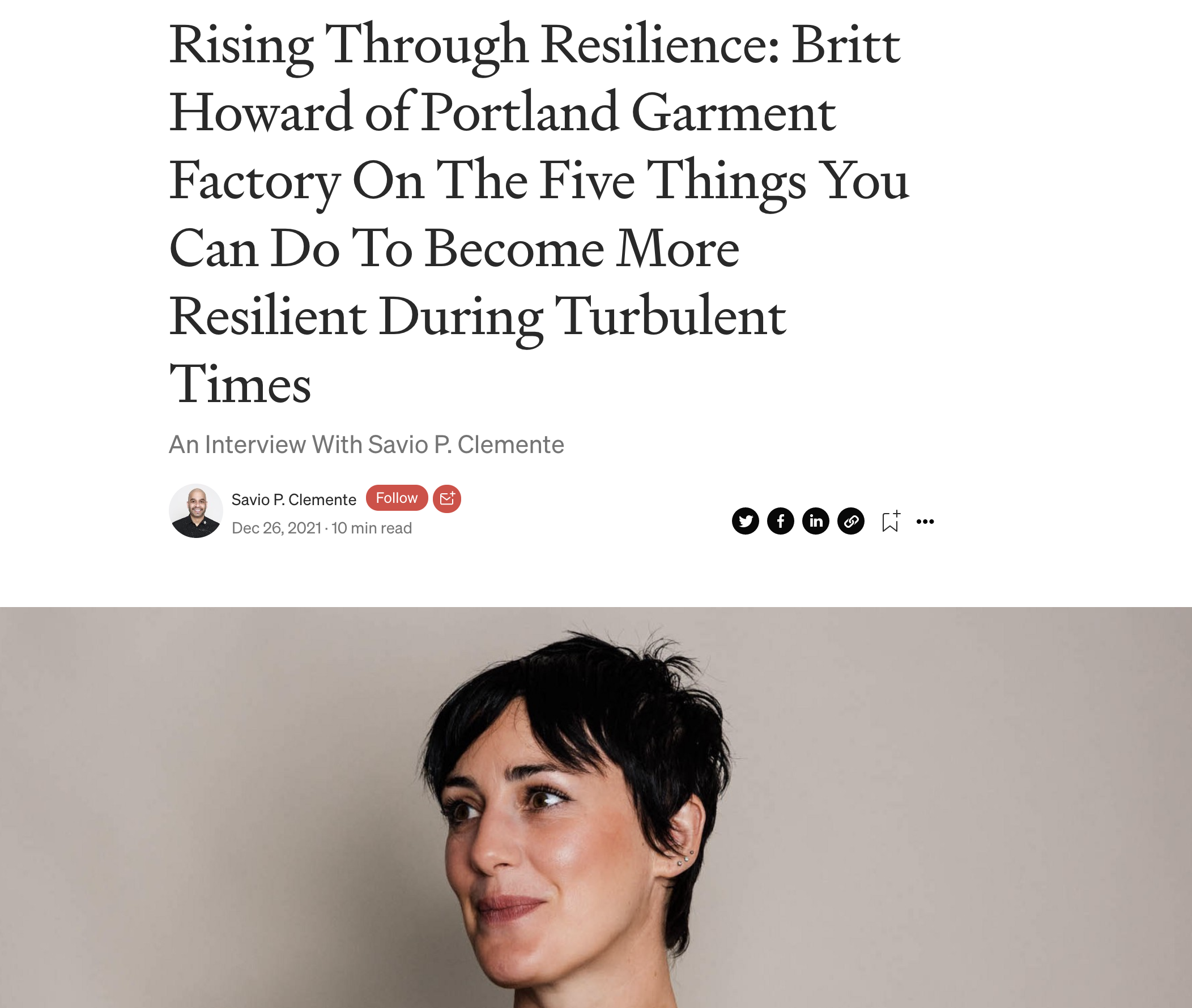 LESSONS IN RESILIENCE: BRITT'S INTERVIEW W/ AUTHORITY MAGAZINE