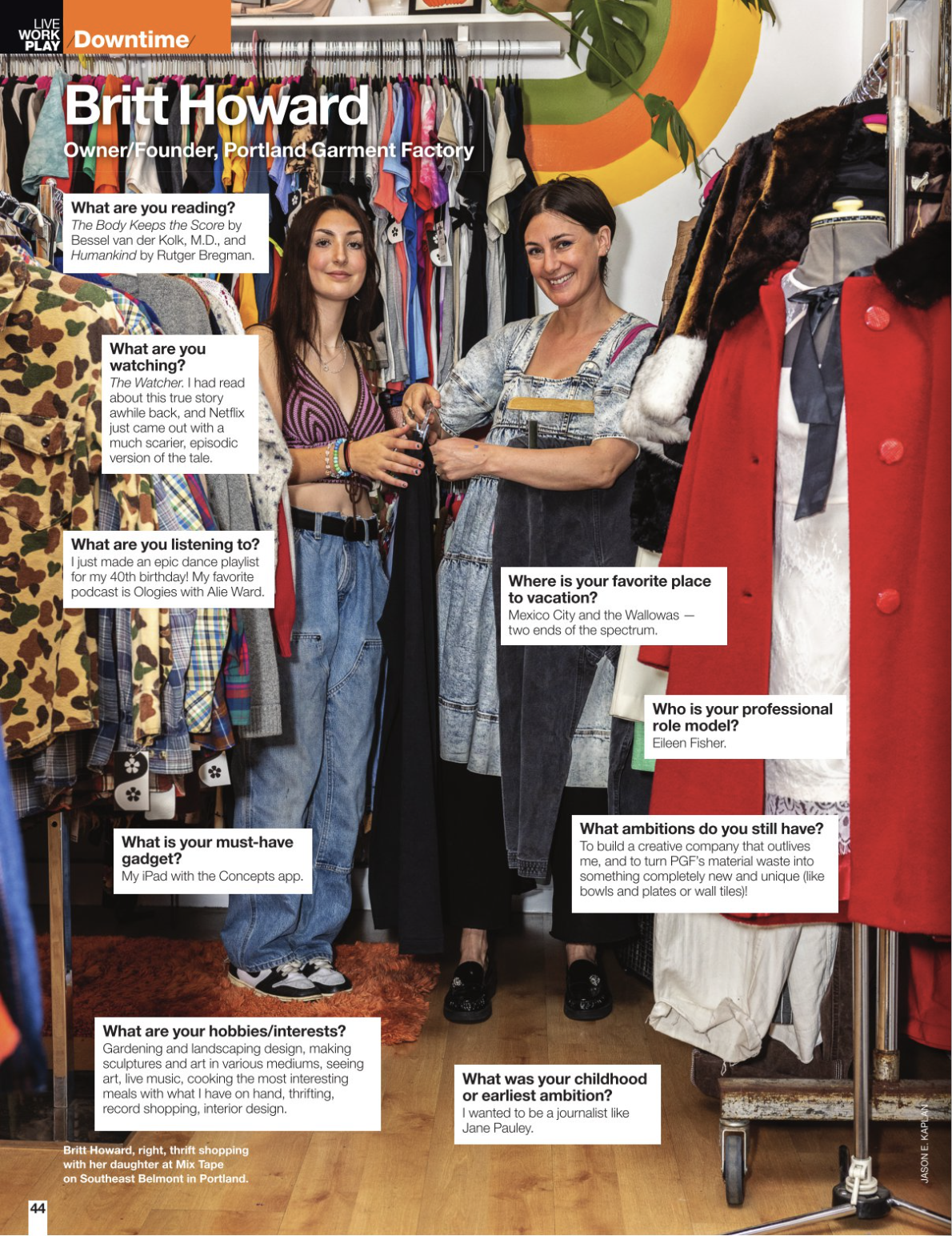 Britt Howard goes thrifting with her daughter