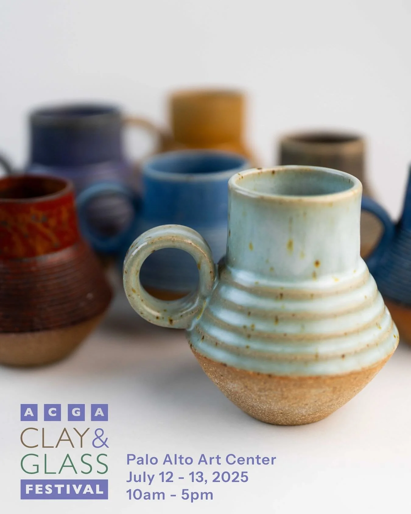 I&rsquo;ll be showing work at @theacga Clay &amp; Glass Festival at the Palo Alto Art Center on July 12&ndash;13! This is a full-circle moment for me&mdash;I grew up going to this show with my parents, wide-eyed and in awe of the artists. To be on th