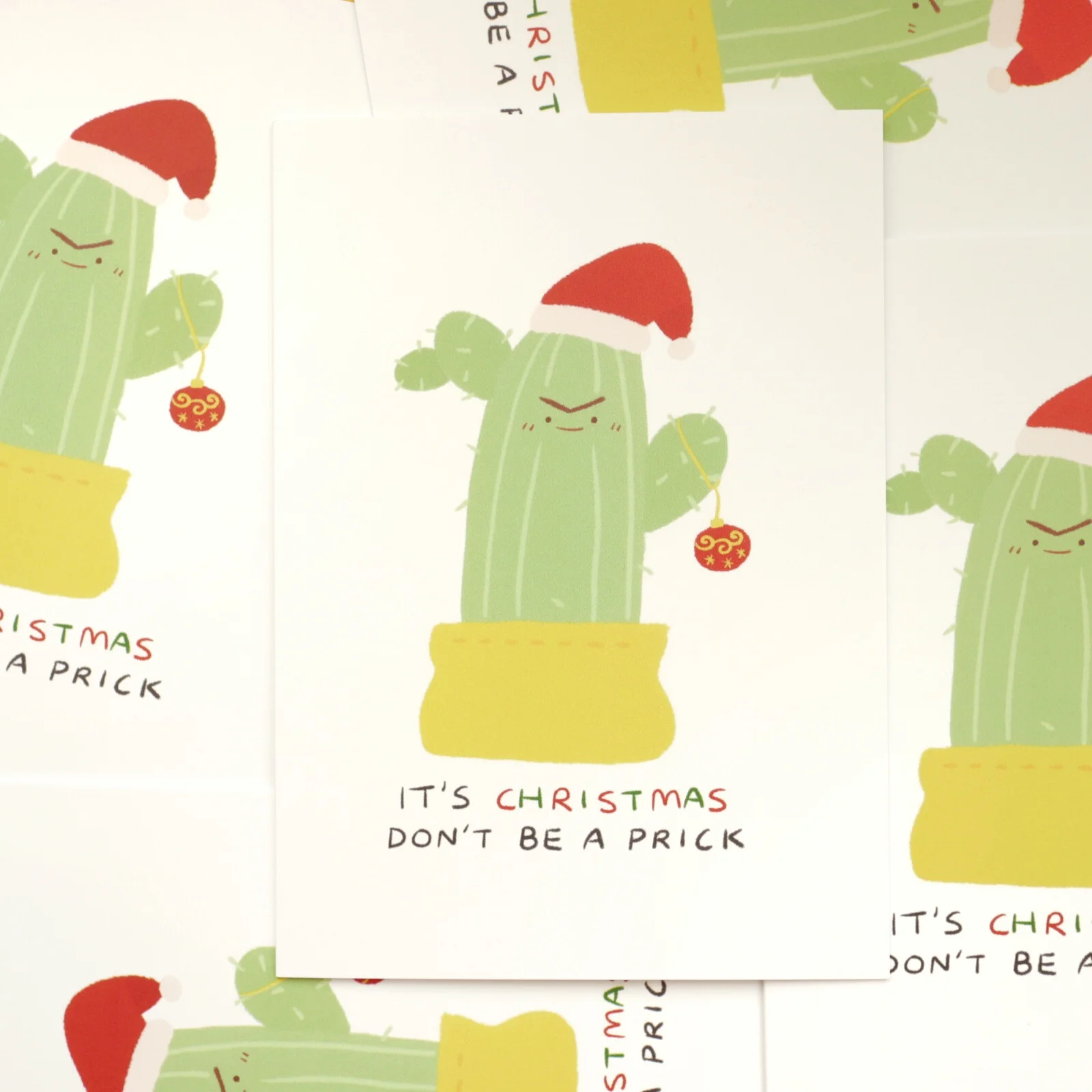 Prickly Cactus Christmas Card