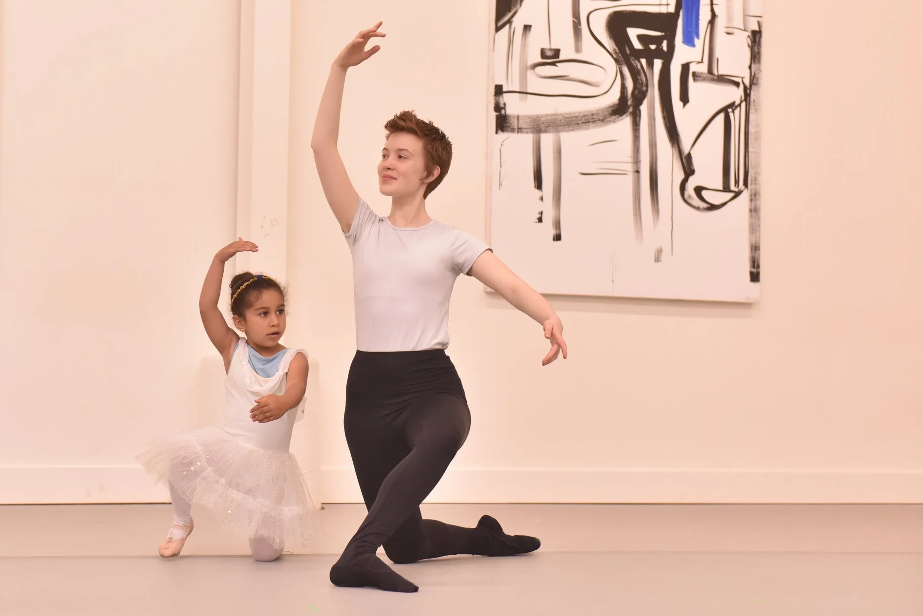 BBT Youth Division dancer and Teacher’s Assistant performing in the Pre-Ballet Showcase , photography by Natalia Perez
