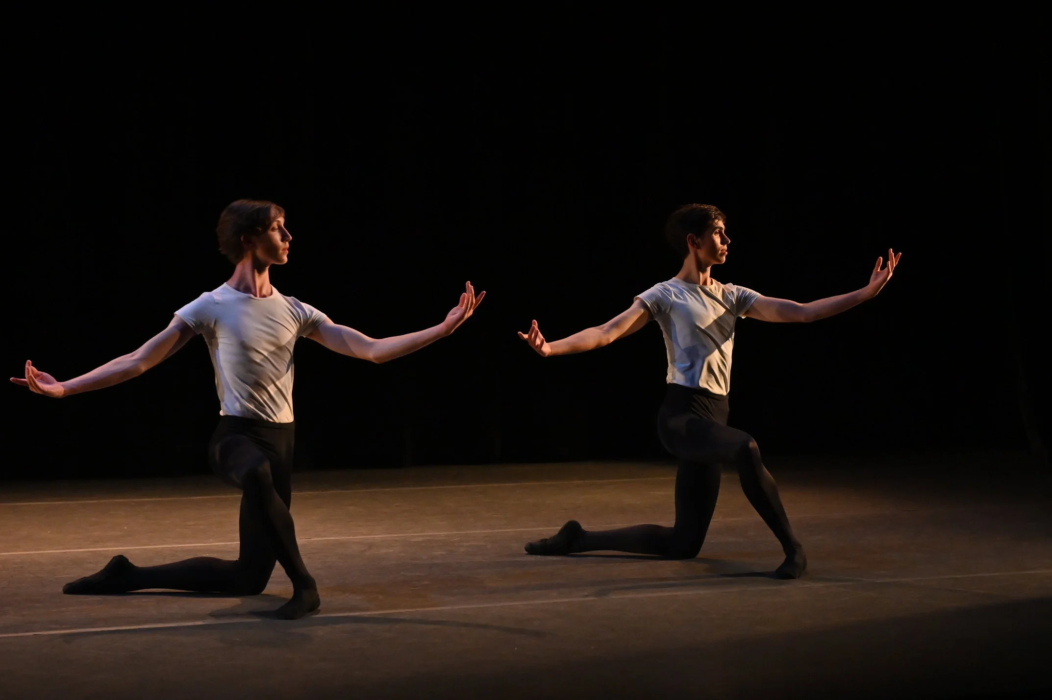 BBT Studio Company dancers and Men’s Fellowship students performing Sandra Chinn's Jumps: Beta One, photo by Natalia Perez