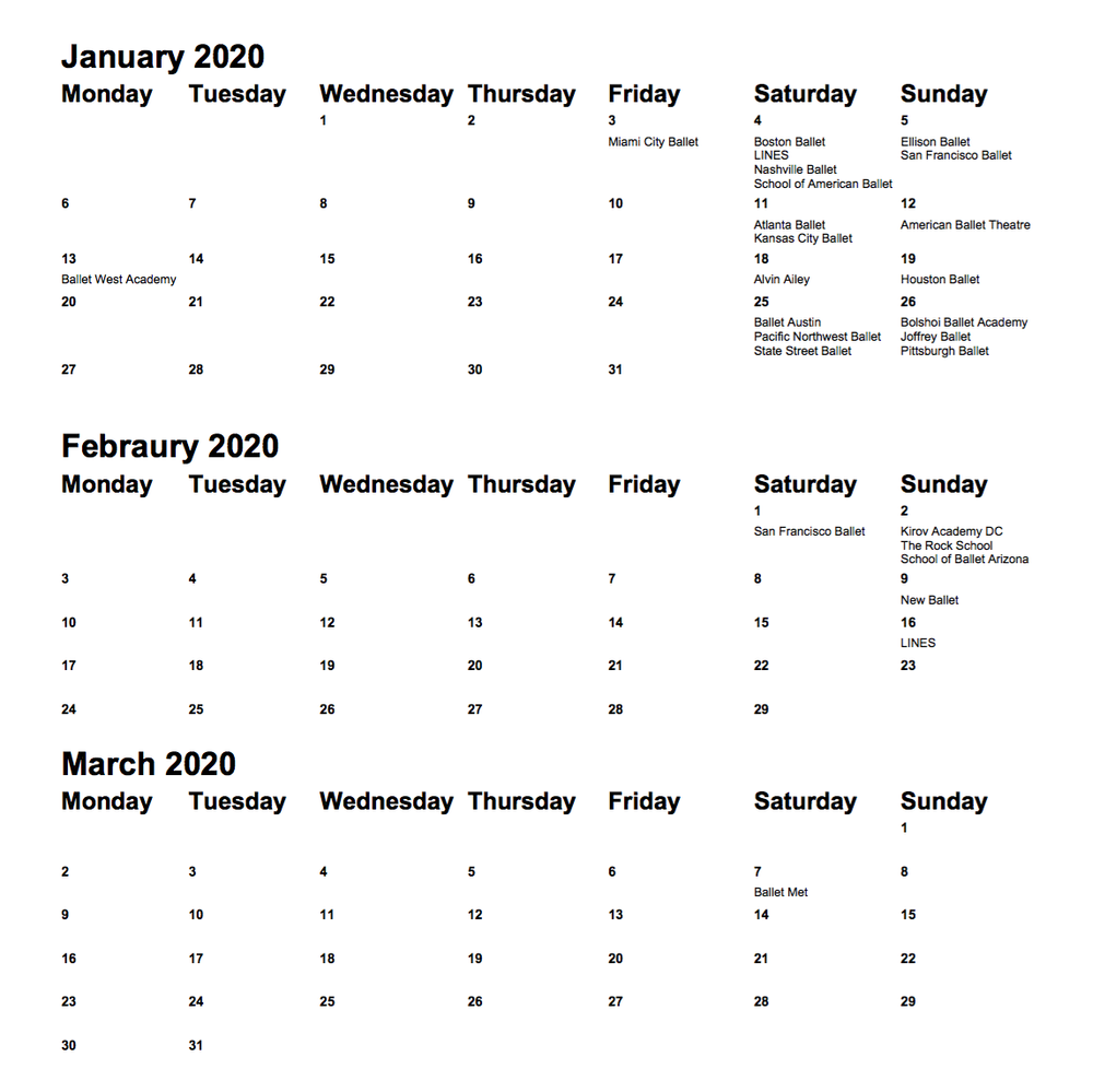 Summer Intensive Audition Dates Berkeley Ballet Theater